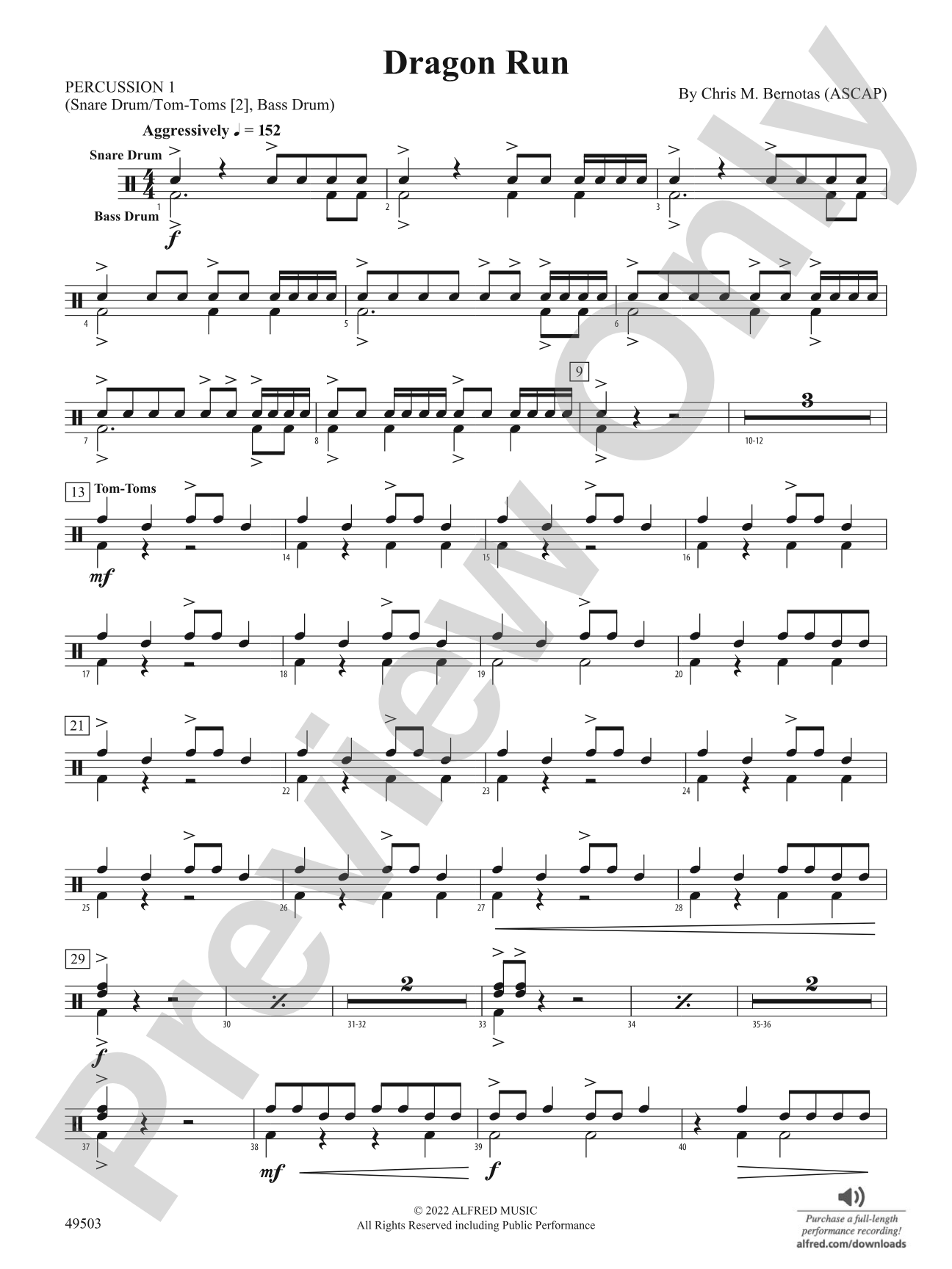 Dragon Run: 1st Percussion