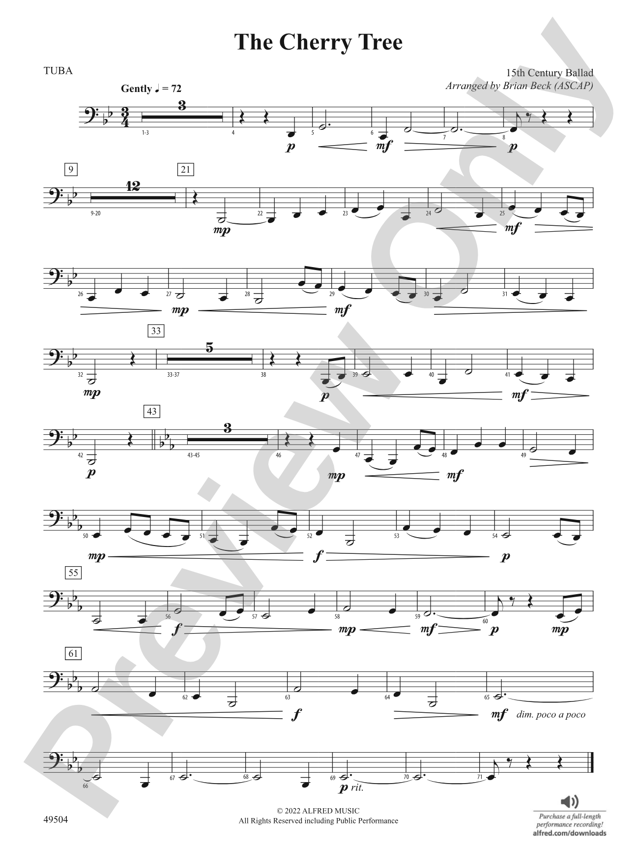 The Cherry Tree: Tuba