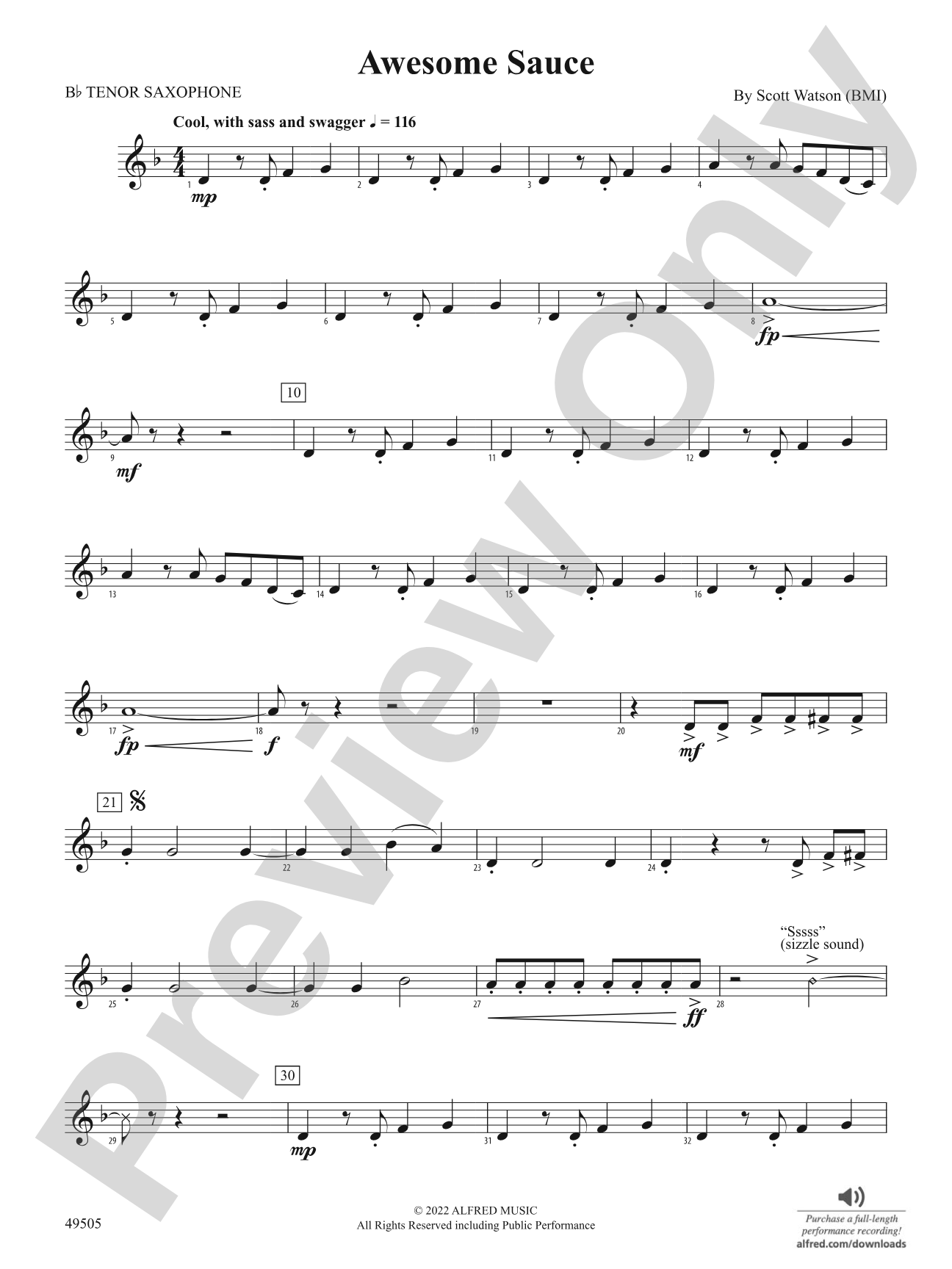 Awesome Sauce: B-flat Tenor Saxophone