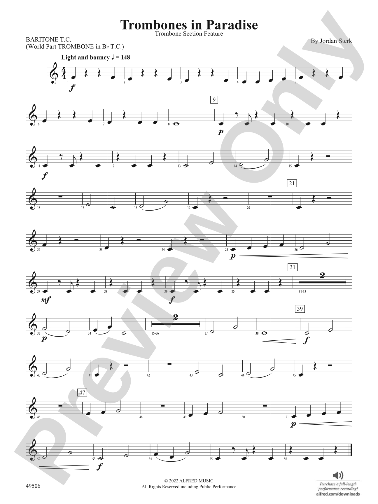 Trombones in Paradise: Baritone T.C.