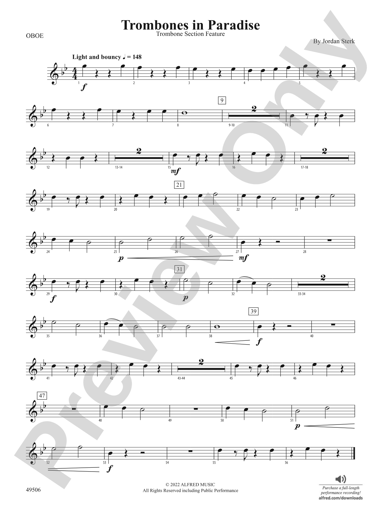 Trombones in Paradise: Oboe