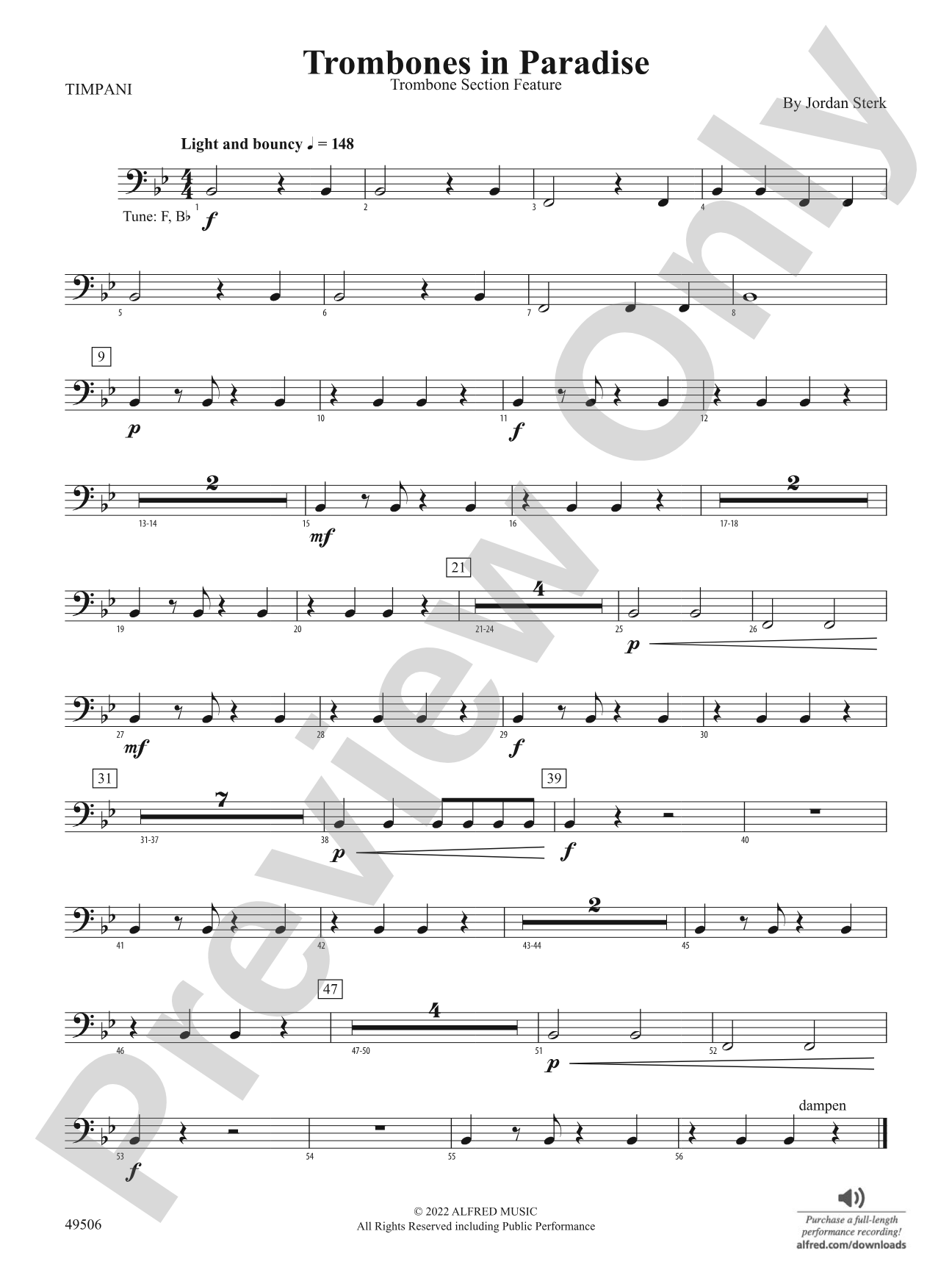 Trombones in Paradise: Timpani