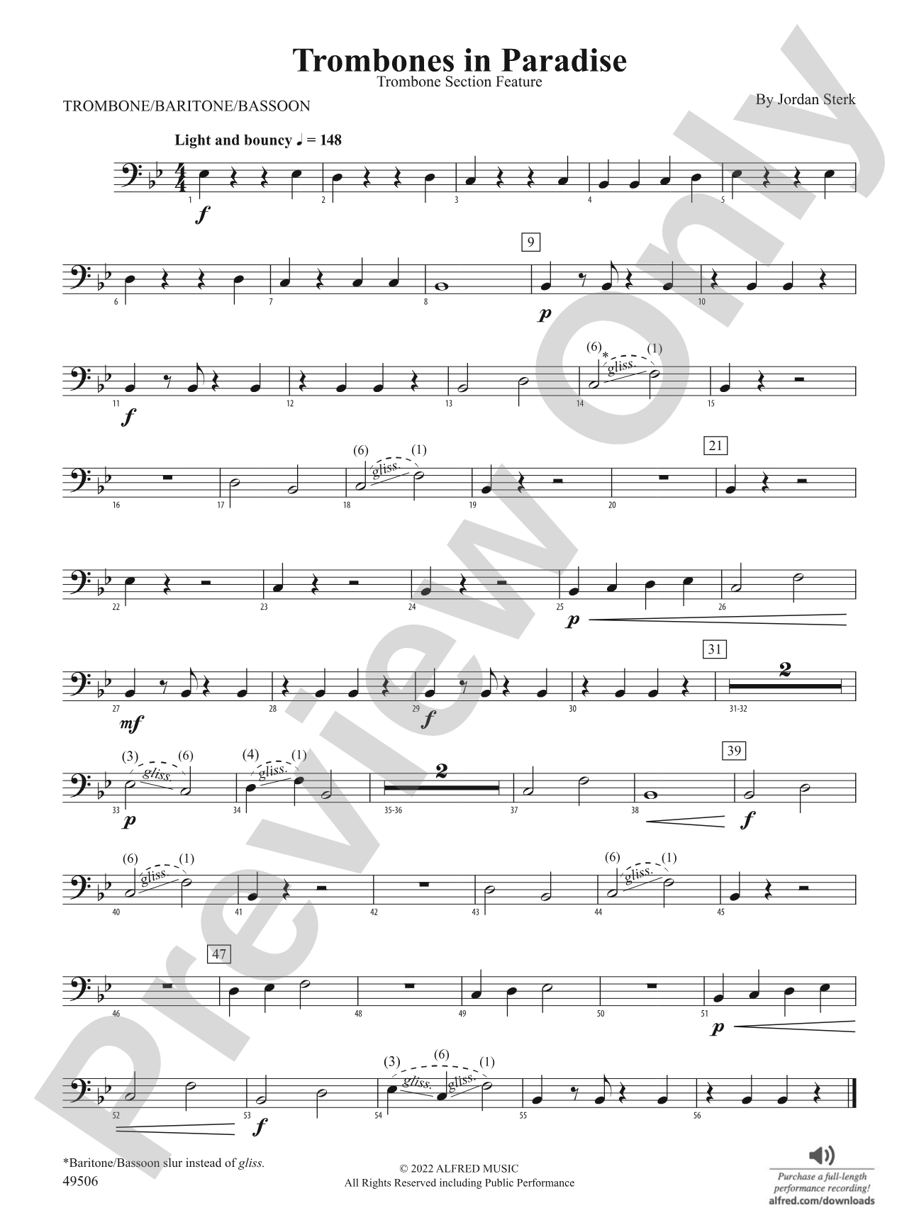 Trombones in Paradise: 1st Trombone