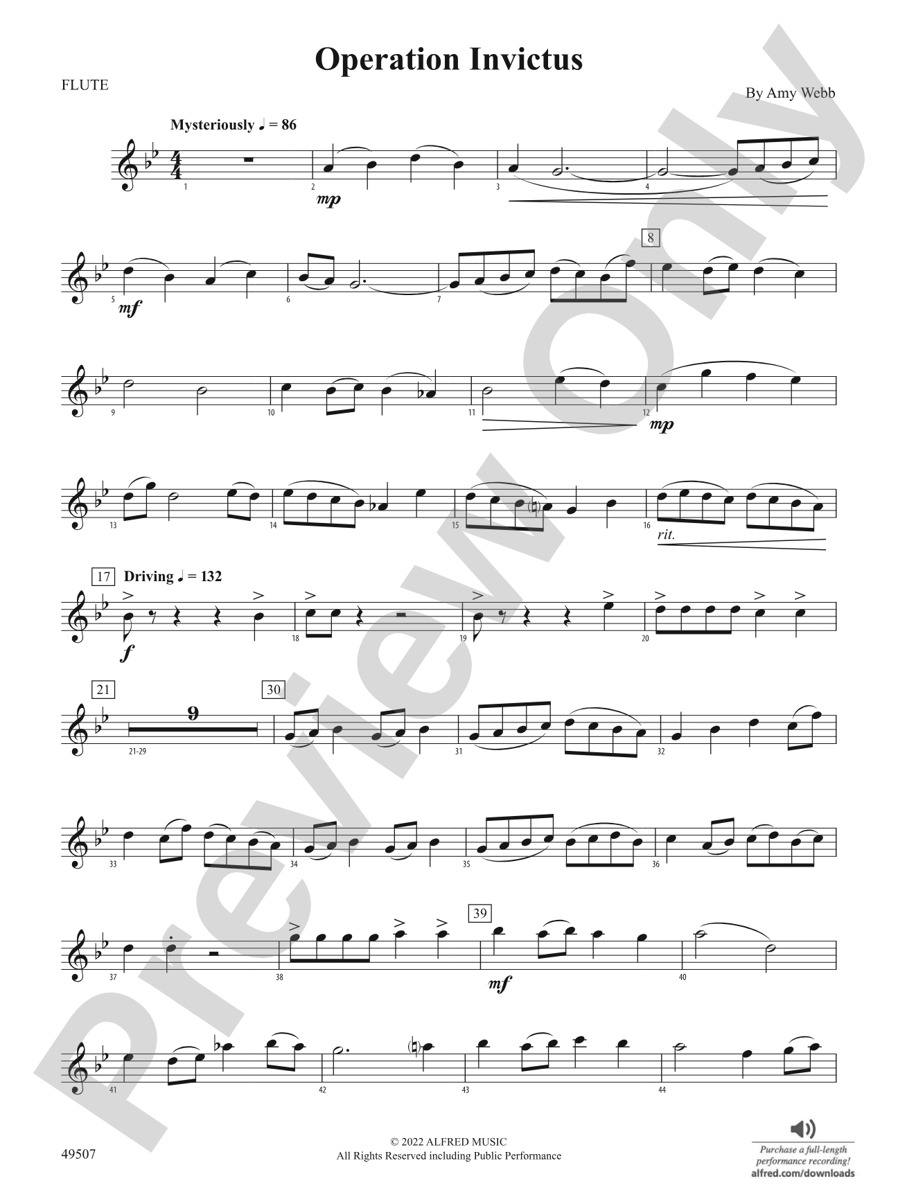 Operation Invictus: Flute