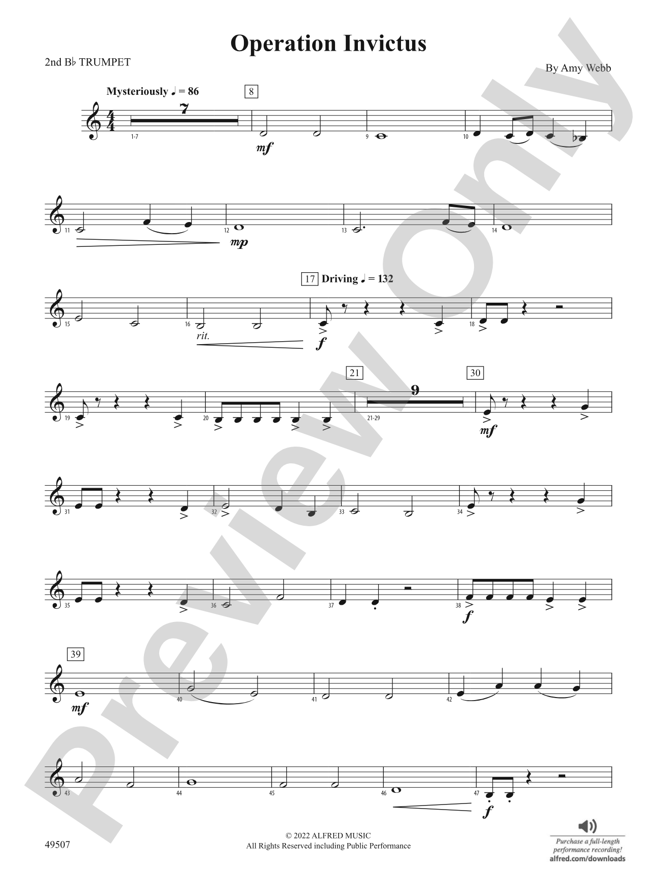 Operation Invictus: 2nd B-flat Trumpet