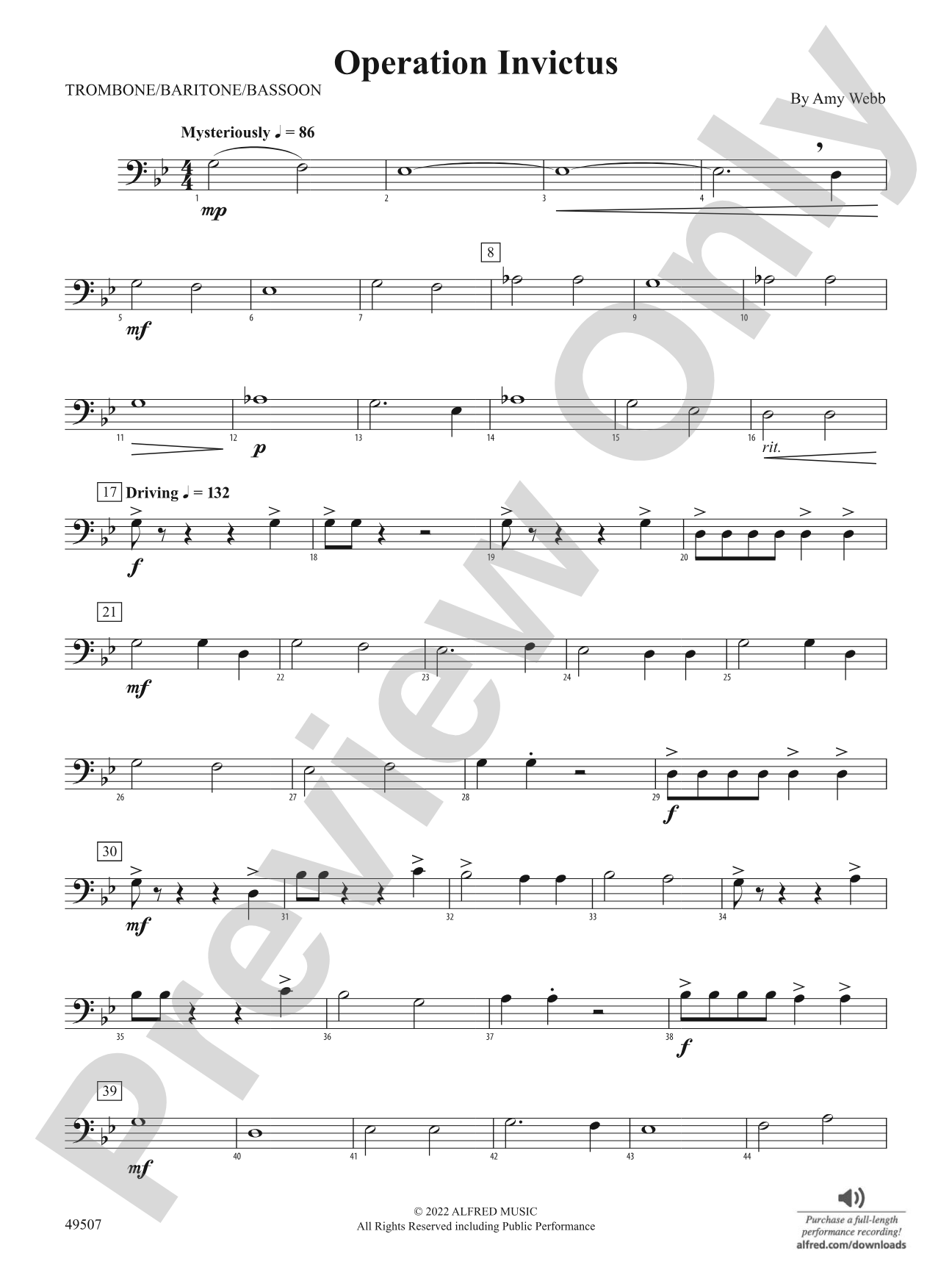 Operation Invictus: 1st Trombone