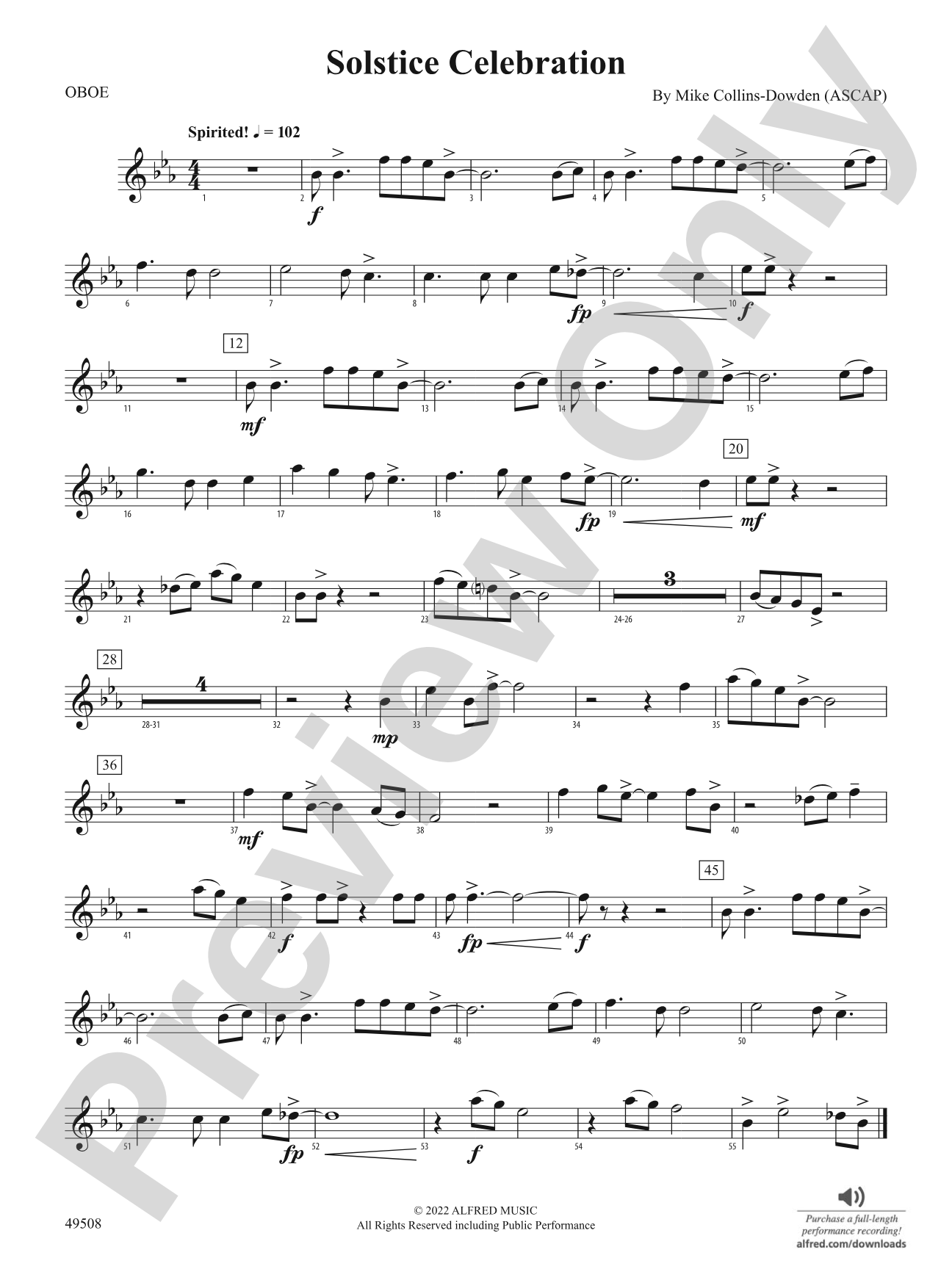 Solstice Celebration: Oboe