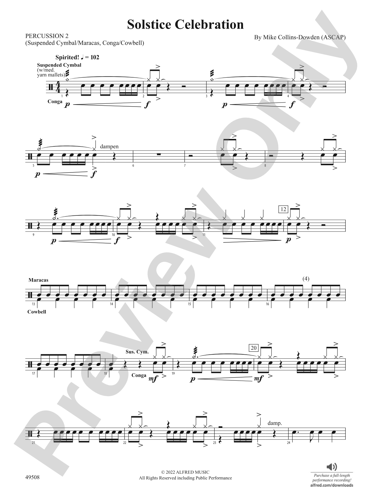 Solstice Celebration: 2nd Percussion