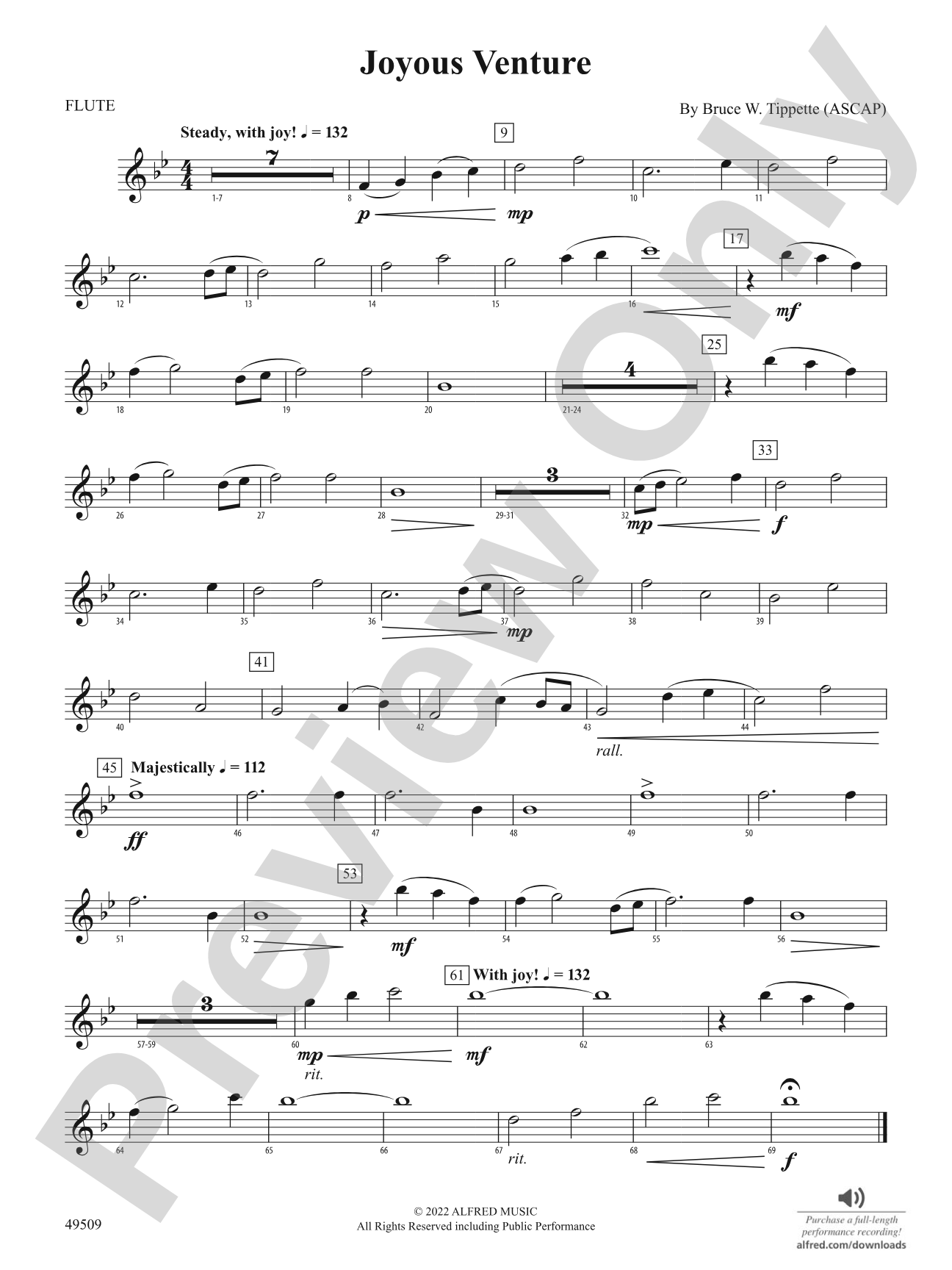Joyous Venture: Flute