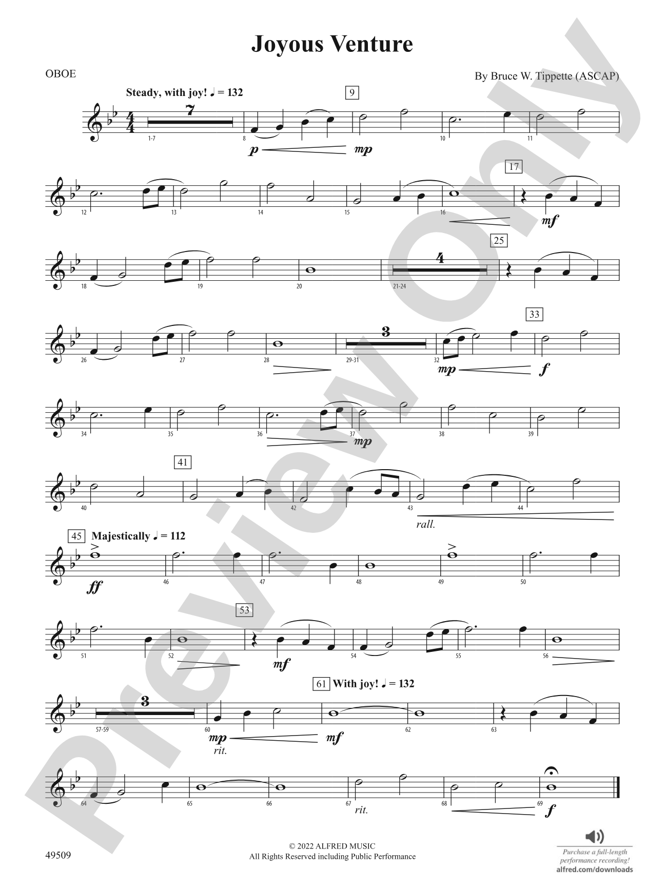 Joyous Venture: Oboe