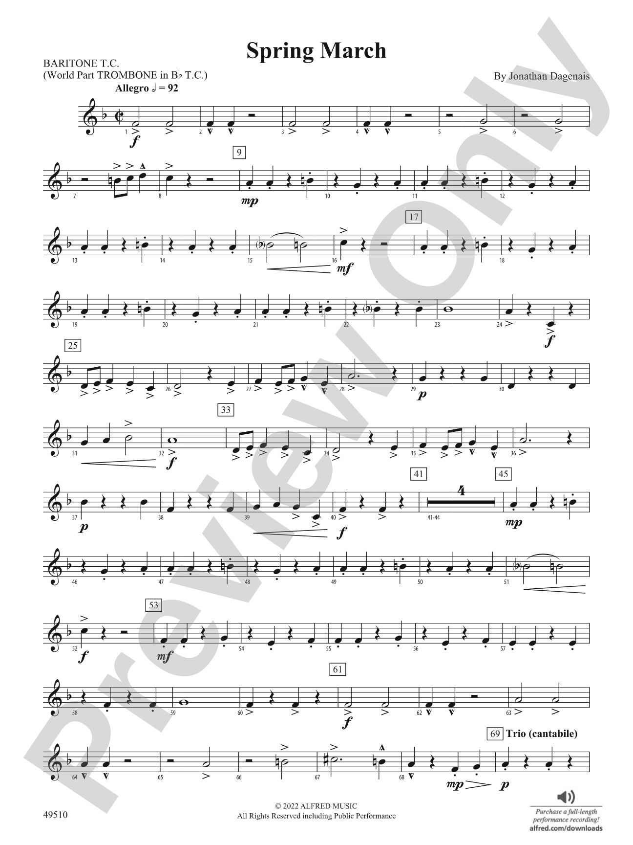 Spring March: Baritone T.C.