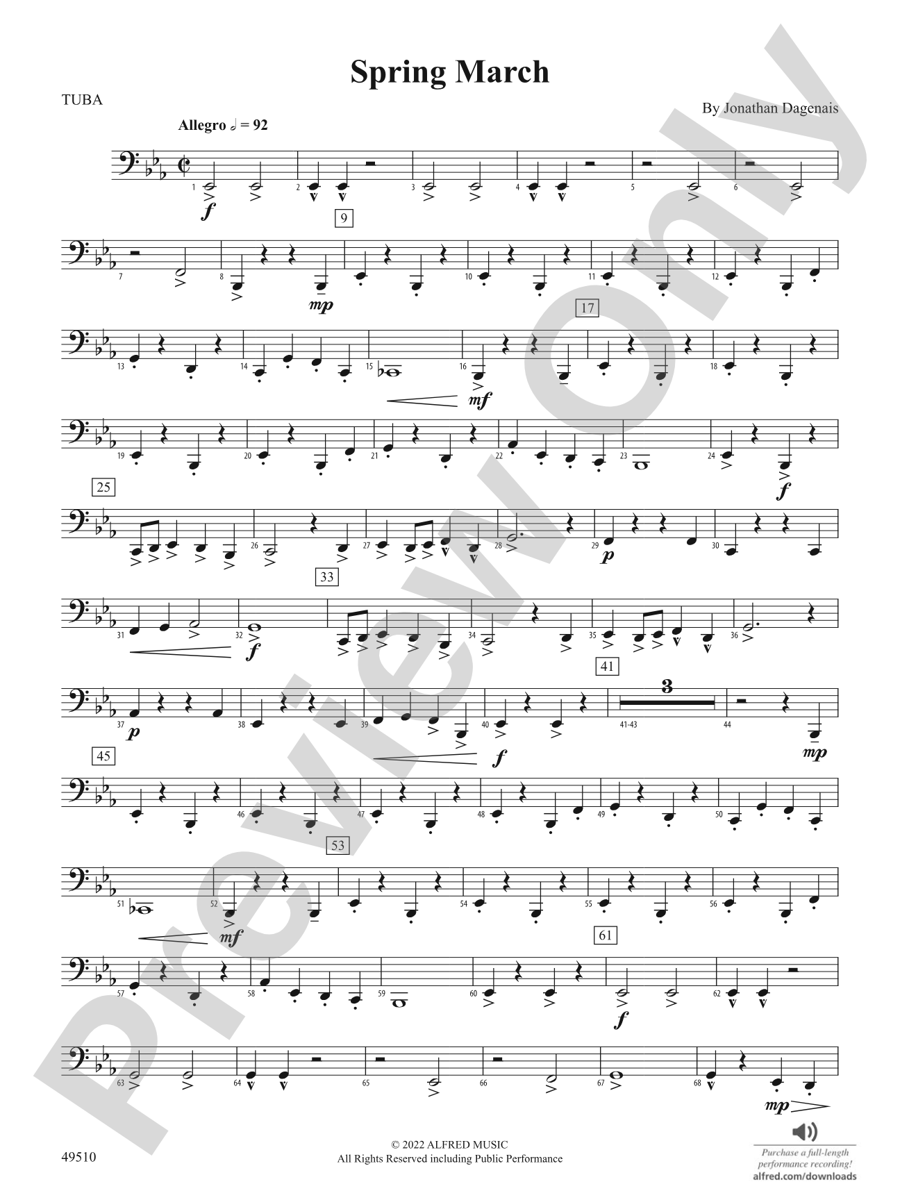 Spring March: Tuba