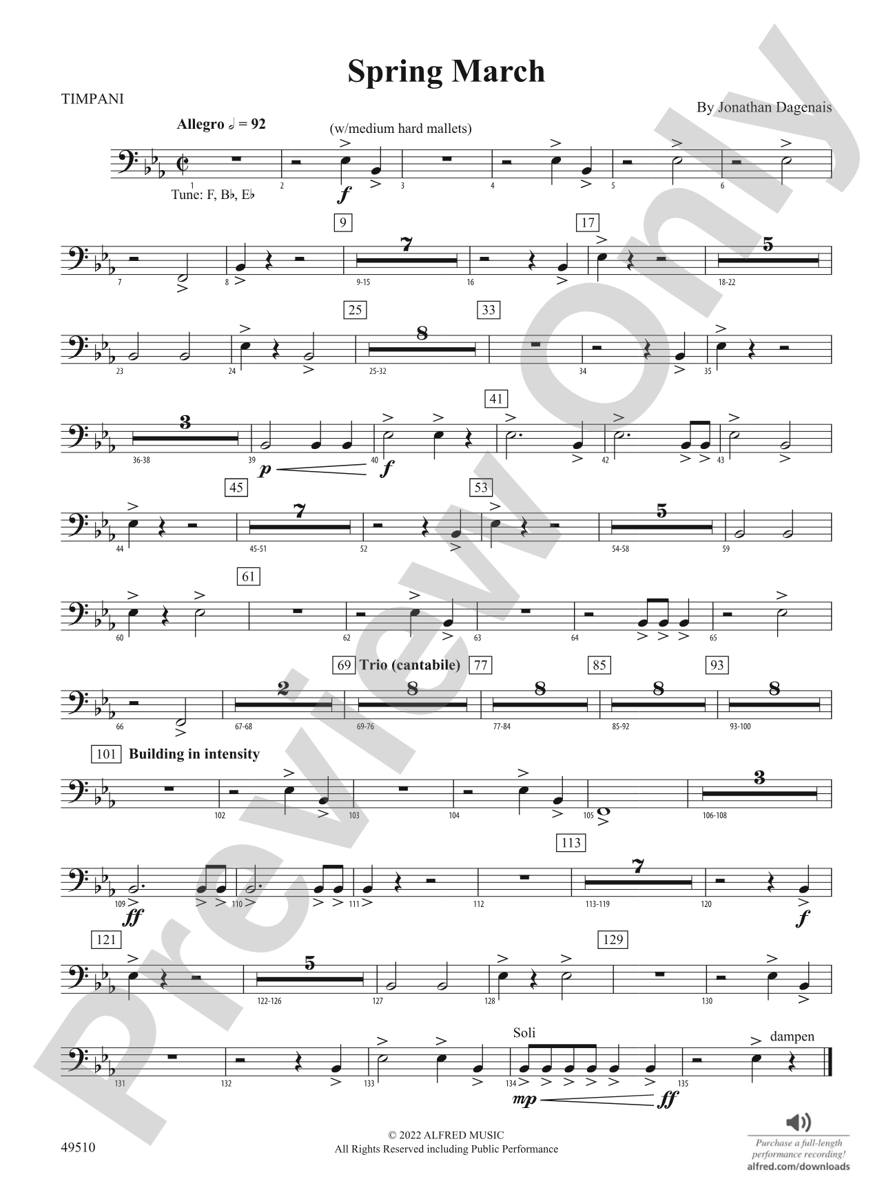 Spring March: Timpani