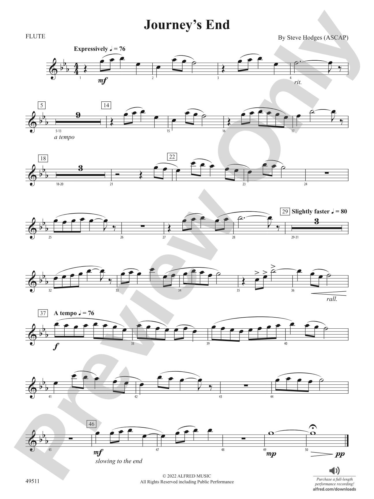 Journey's End: Flute
