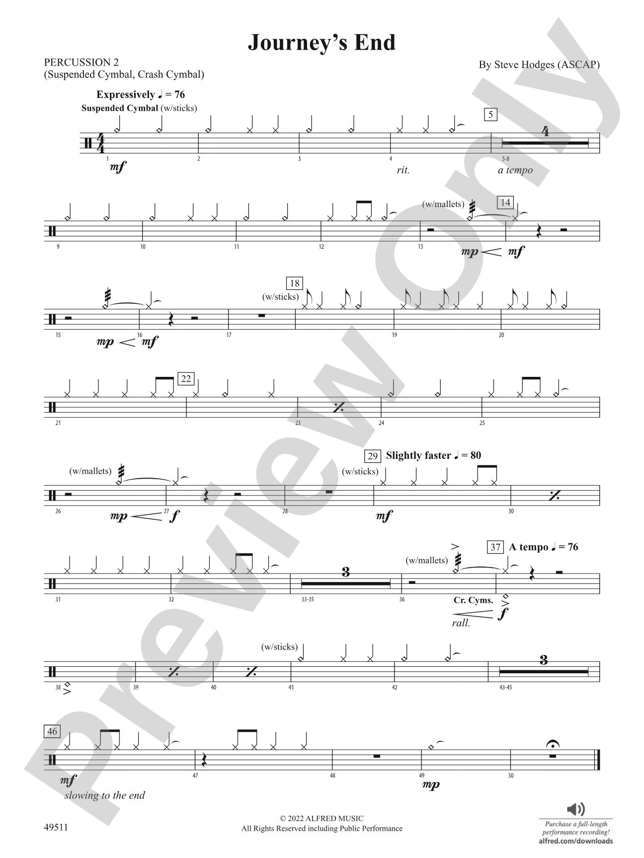 Journey's End: 2nd Percussion