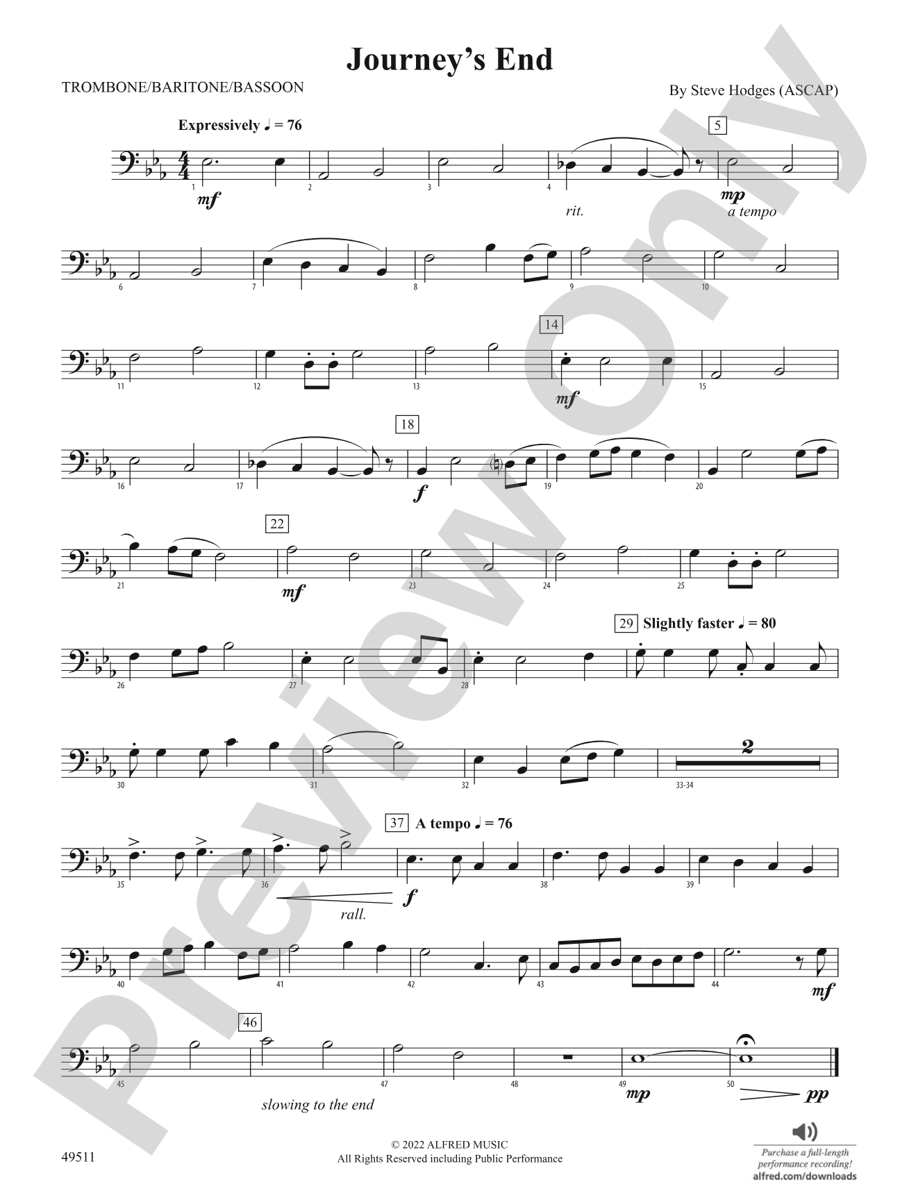 Journey's End: 1st Trombone