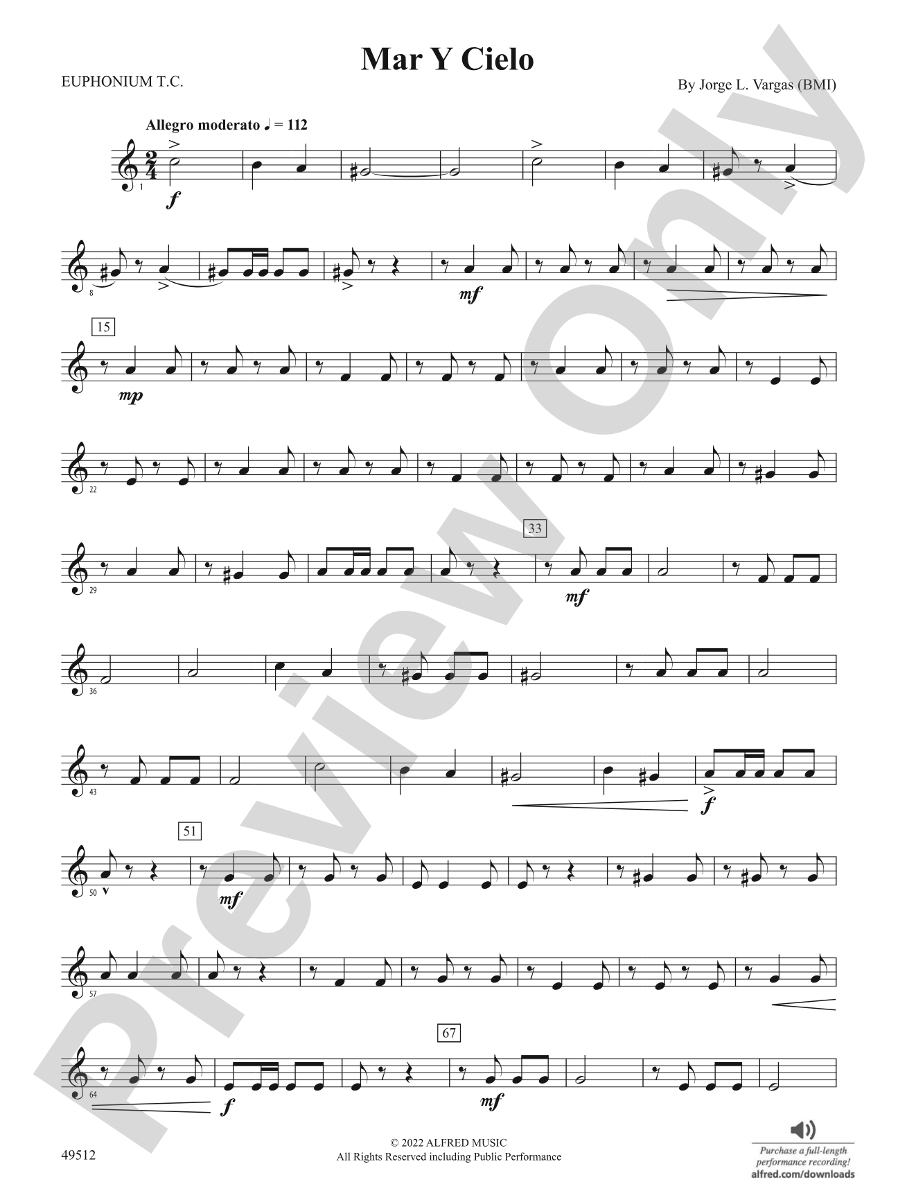 Mar Y Cielo: Baritone T.C.