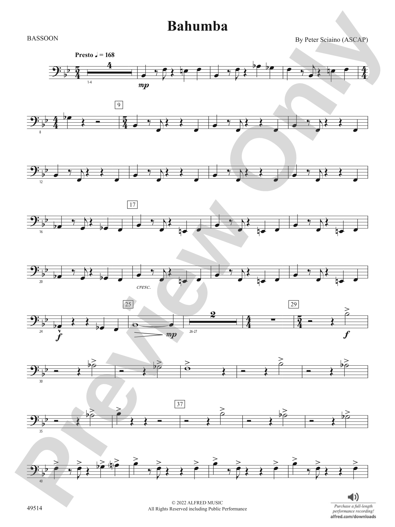 Bahumba: Bassoon
