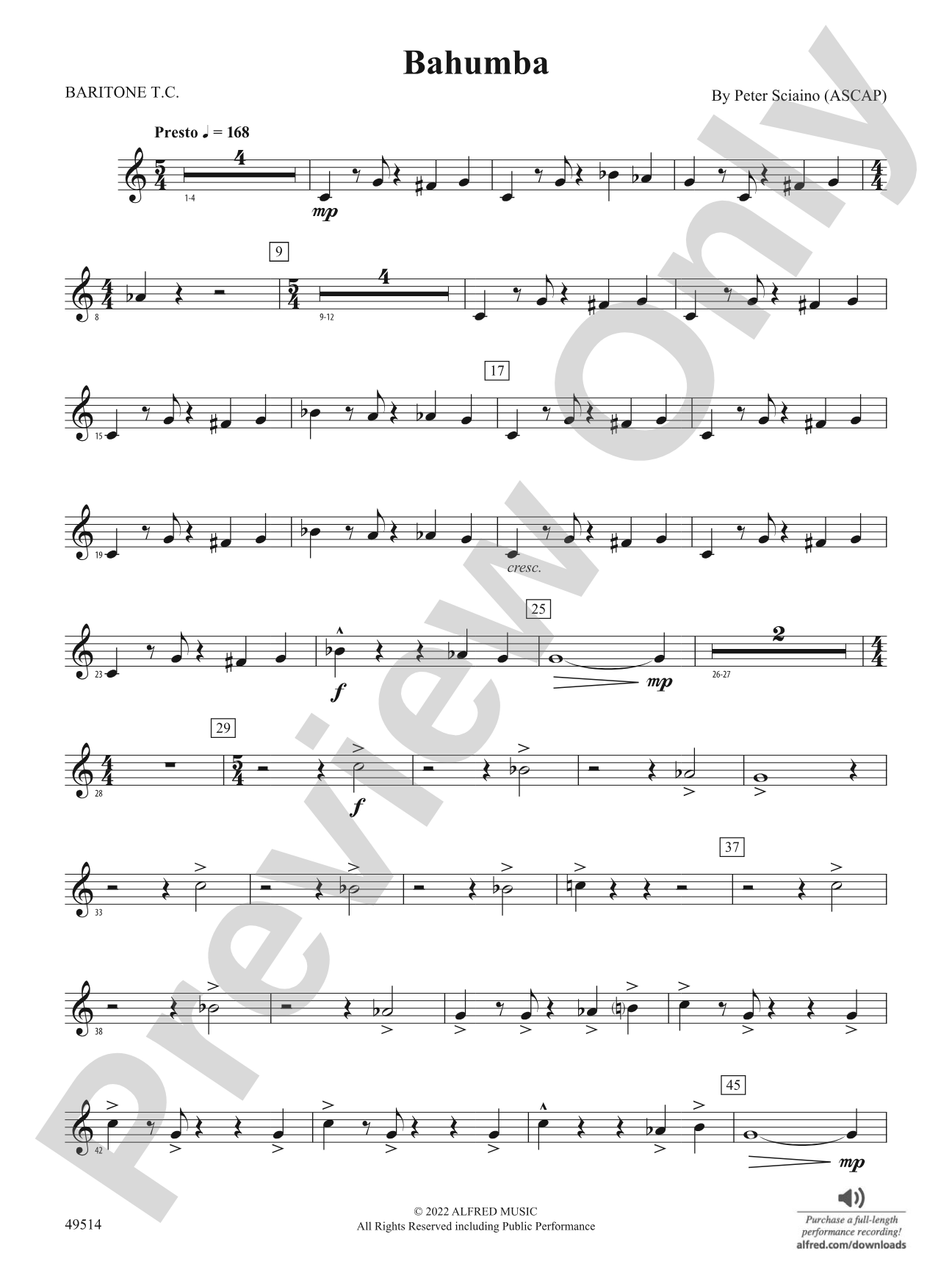 Bahumba: Baritone T.C.