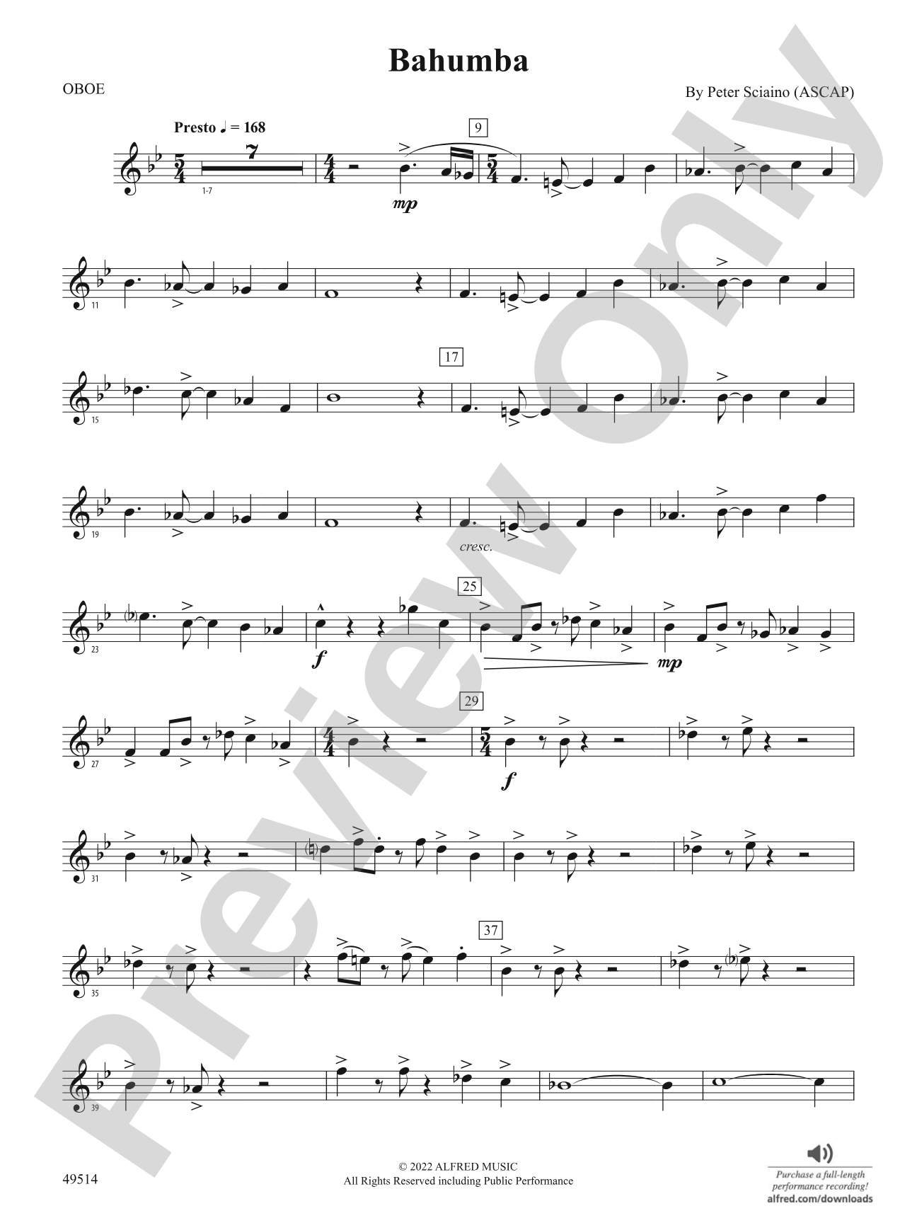 Bahumba: Oboe