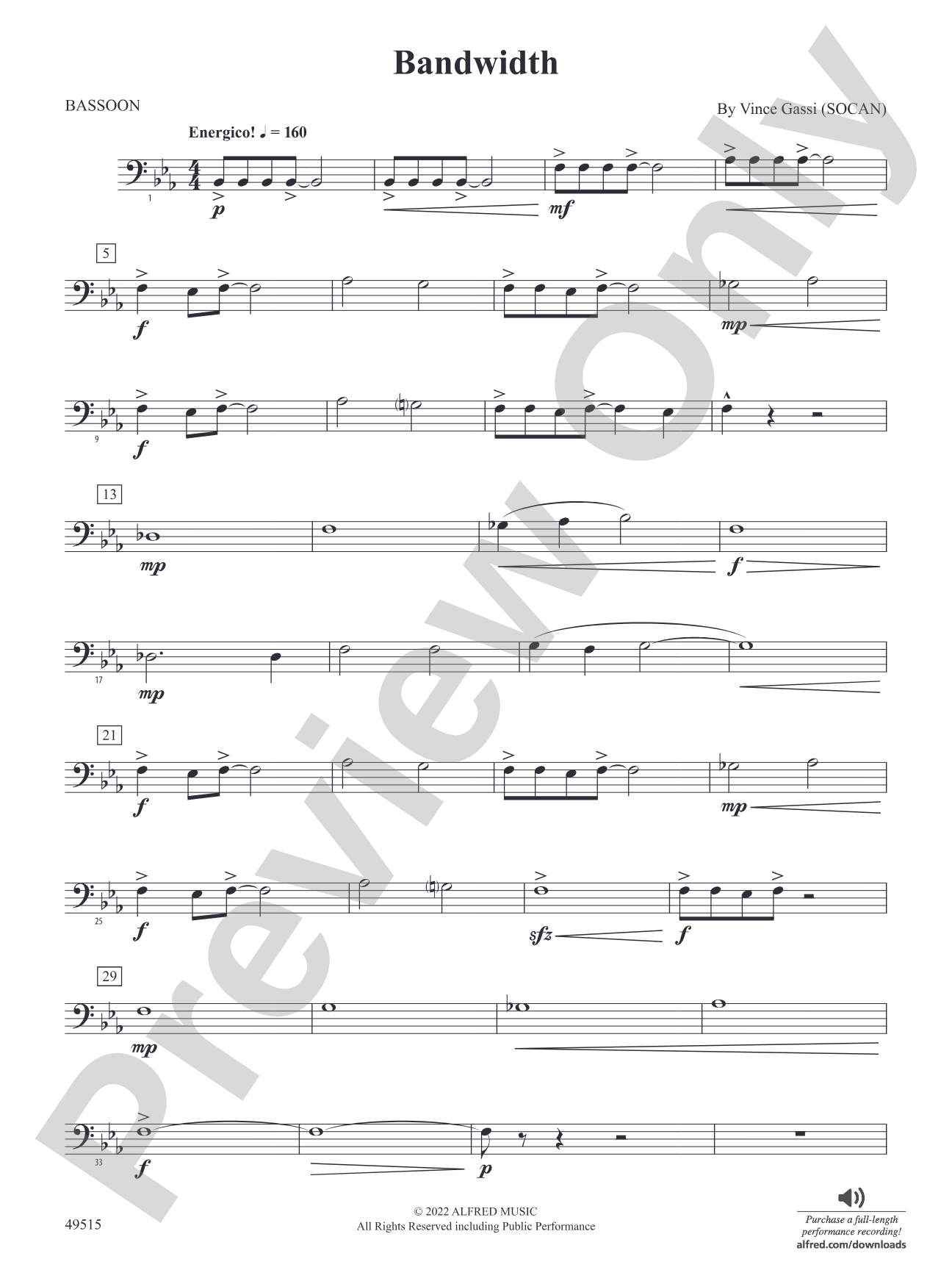 Bandwidth: Bassoon