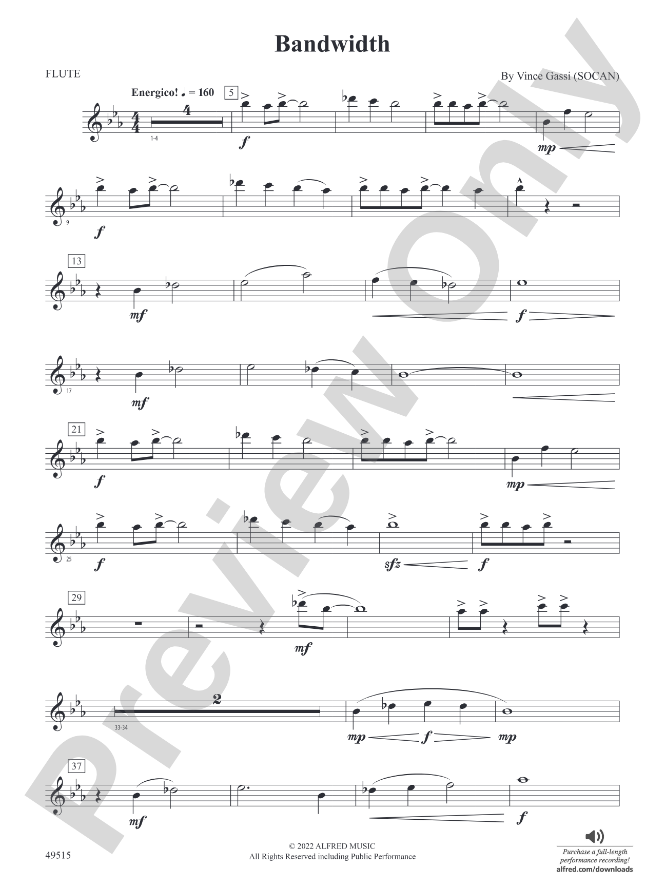 Bandwidth: Flute