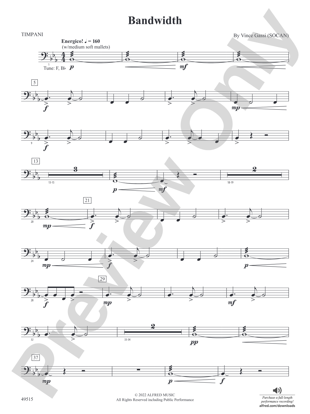 Bandwidth: Timpani