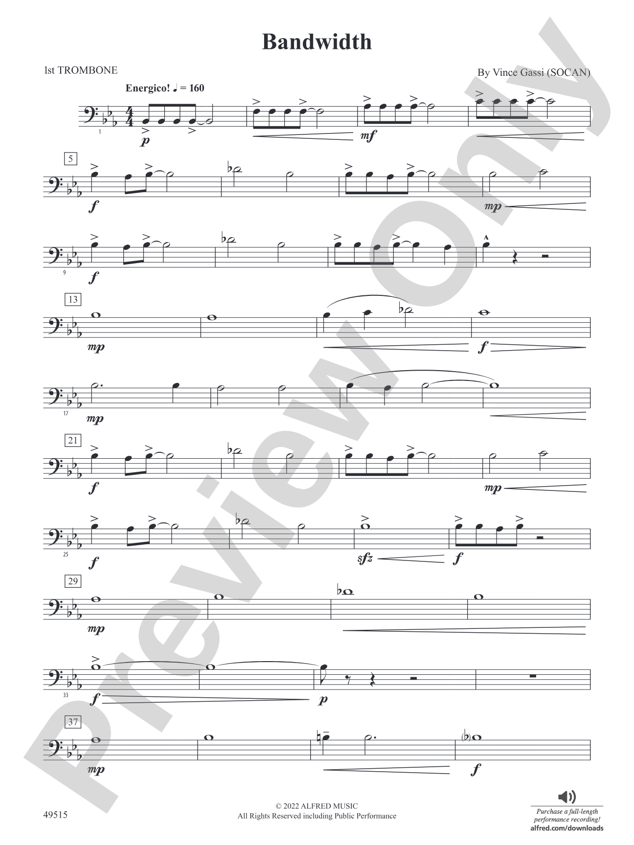 Bandwidth: 1st Trombone