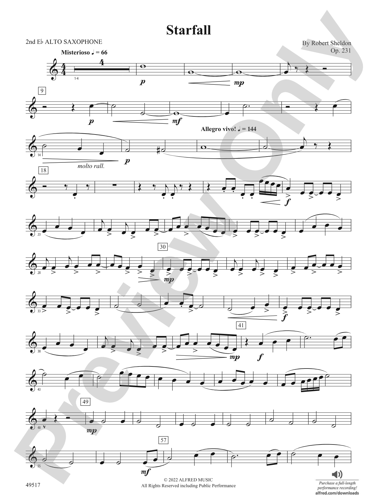 Starfall: 2nd E-flat Alto Saxophone