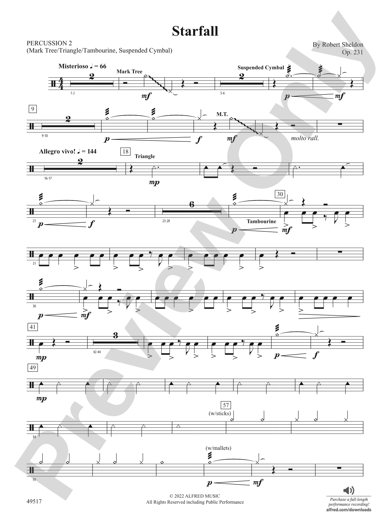 Starfall: 2nd Percussion