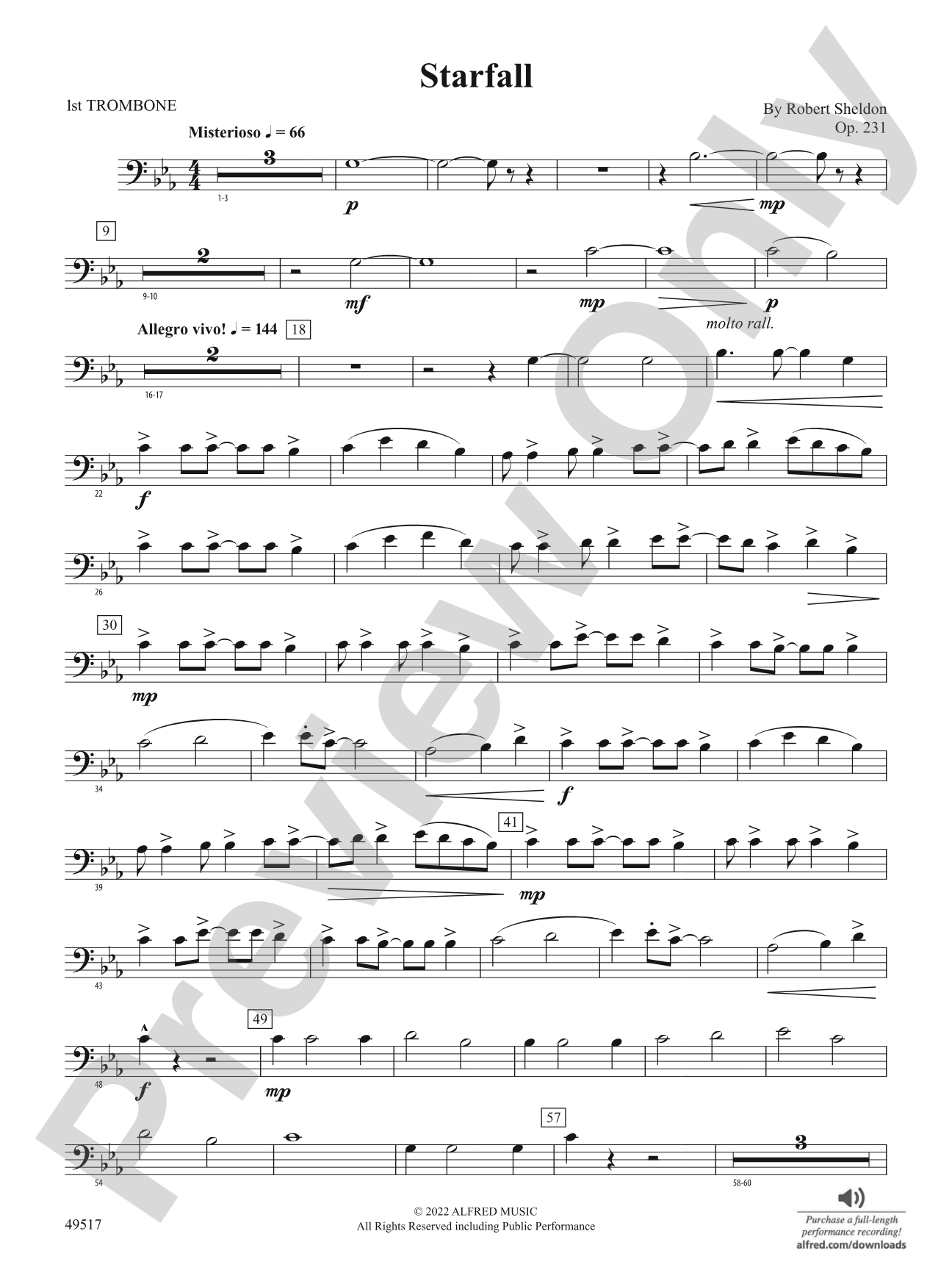 Starfall: 1st Trombone