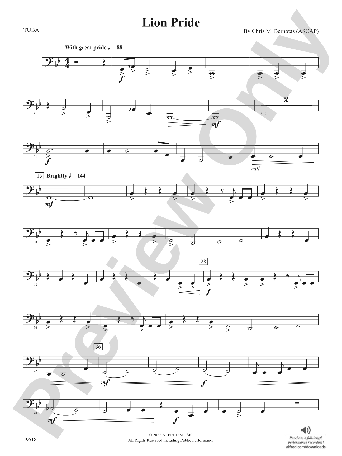 Lion Pride: Tuba