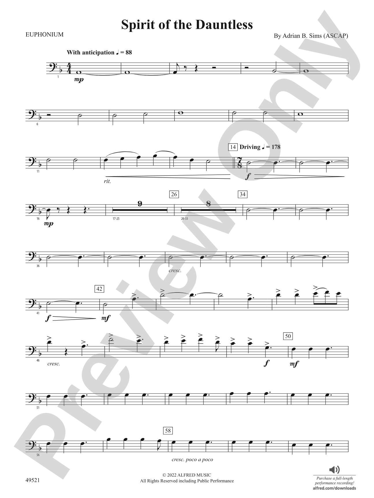 Spirit of the Dauntless: Baritone B.C.