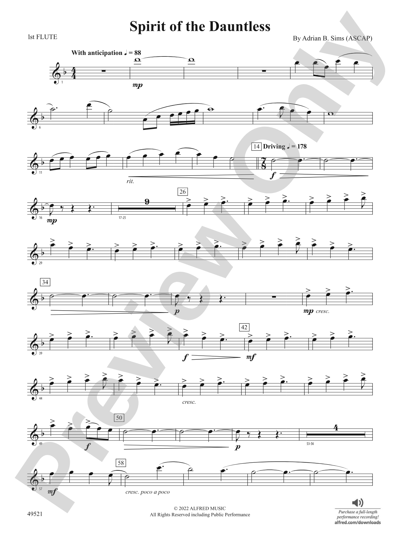 Spirit of the Dauntless: Flute