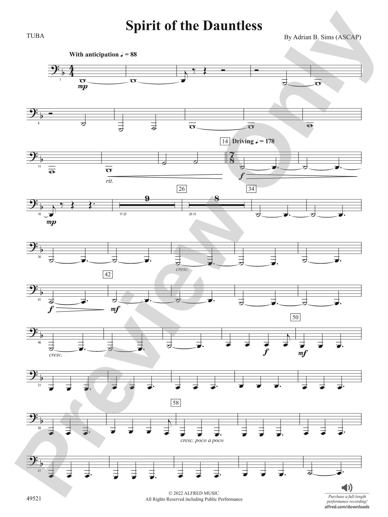 Spirit of the Dauntless: Tuba