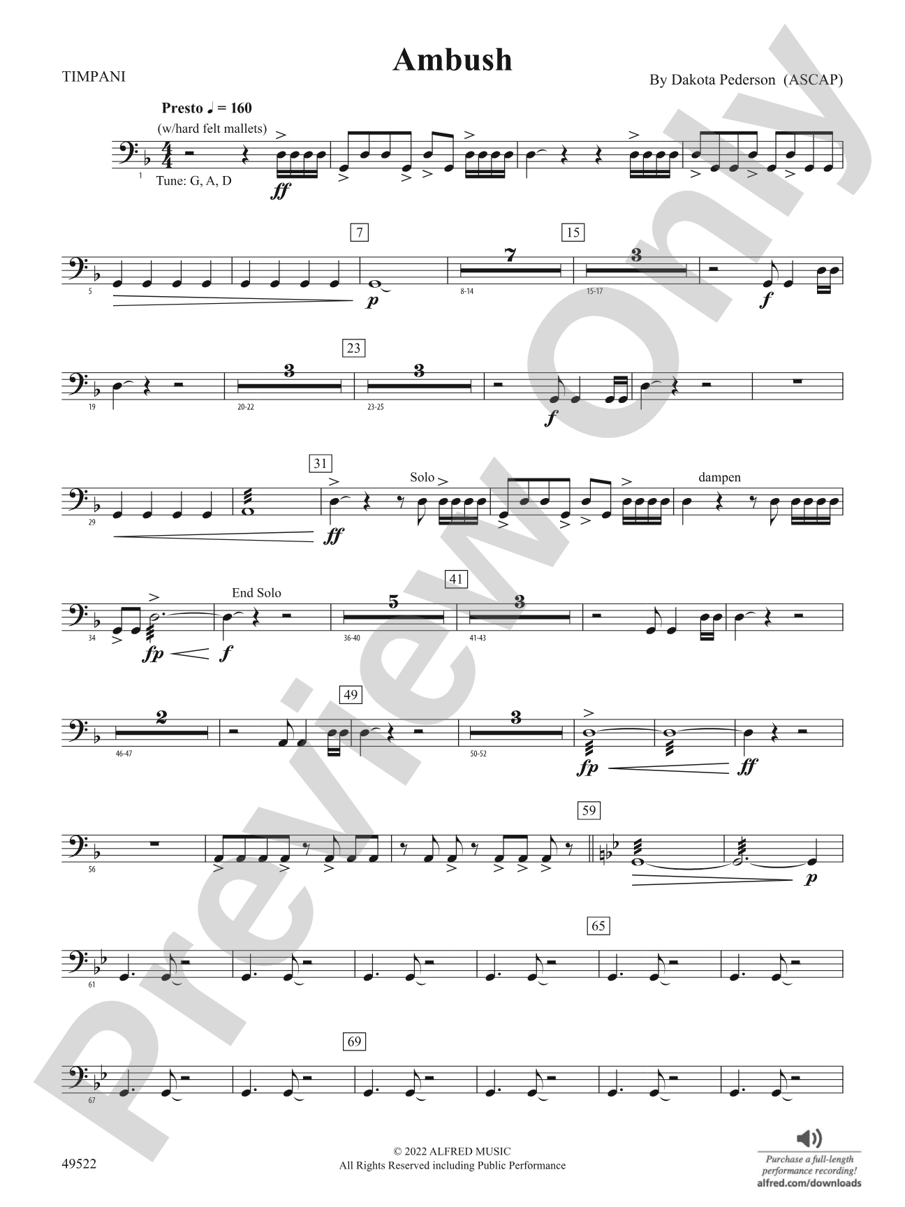 Ambush: Timpani
