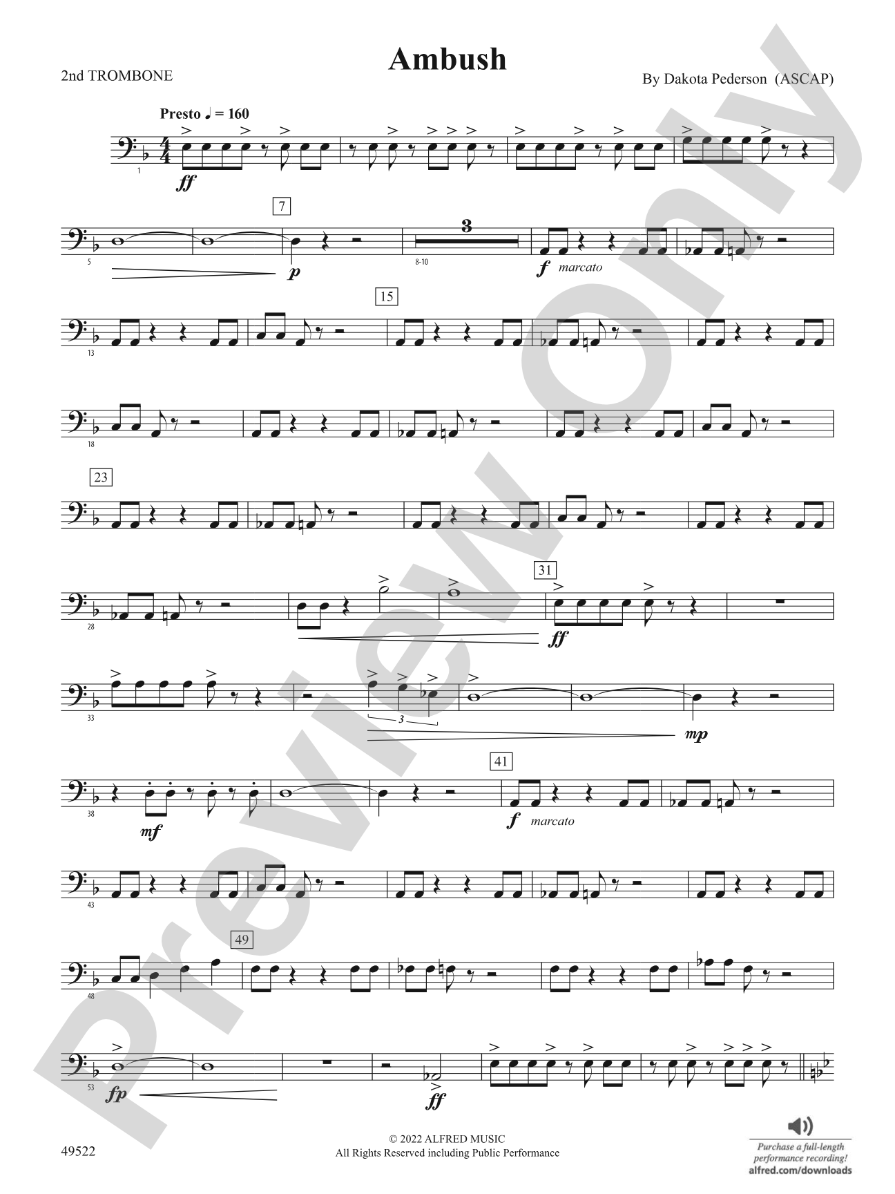 Ambush: 2nd Trombone