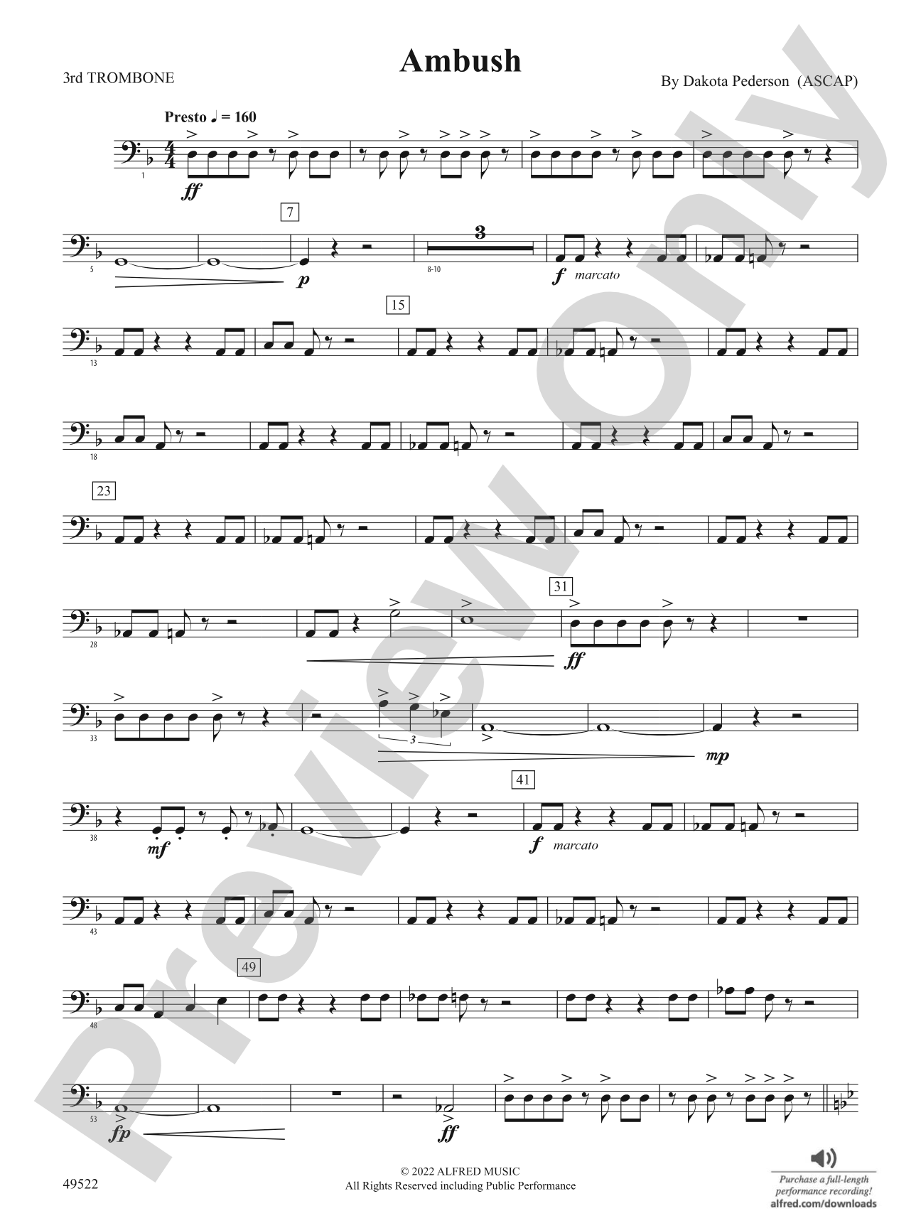 Ambush: 3rd Trombone