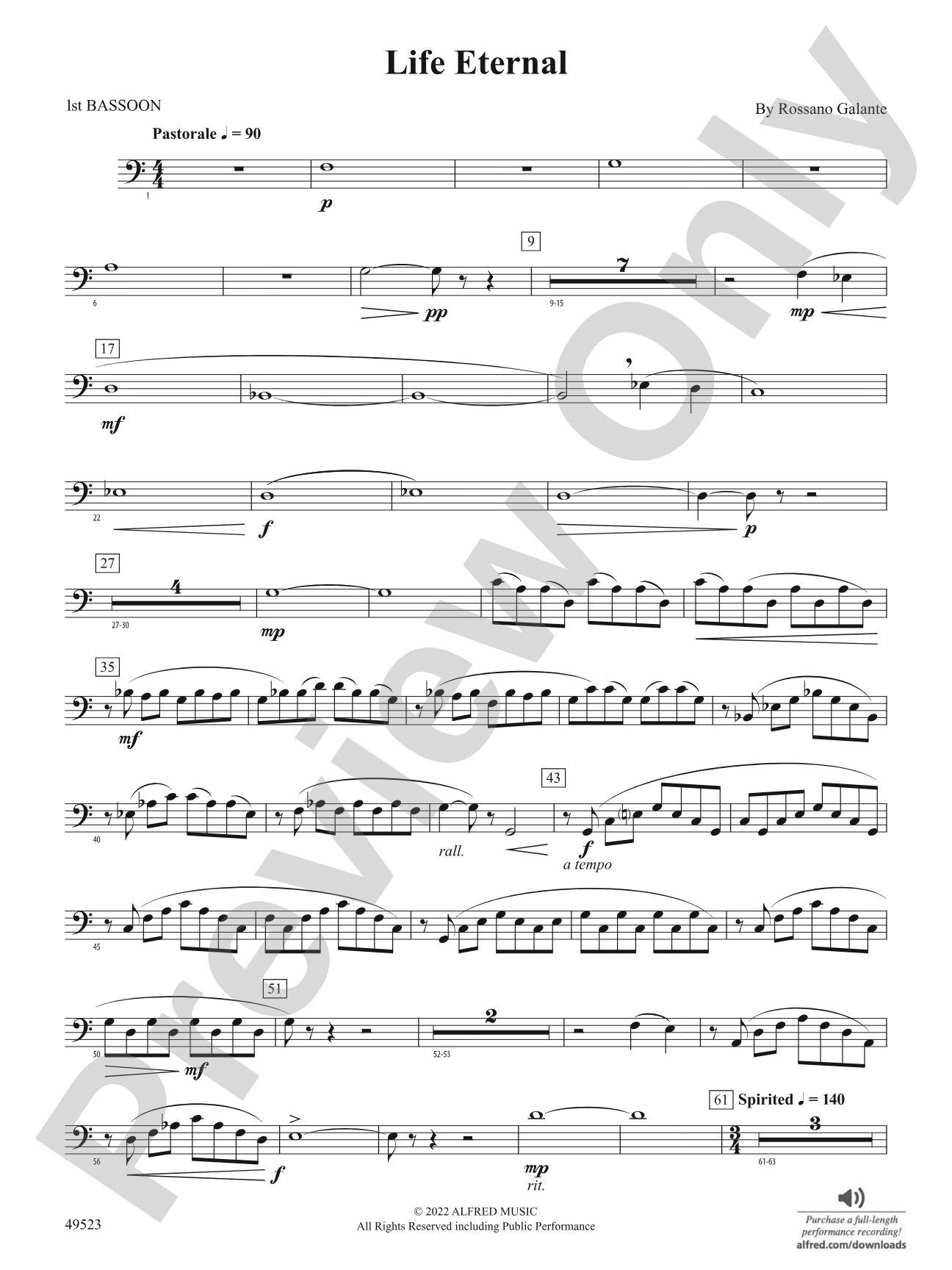 Life Eternal: Bassoon