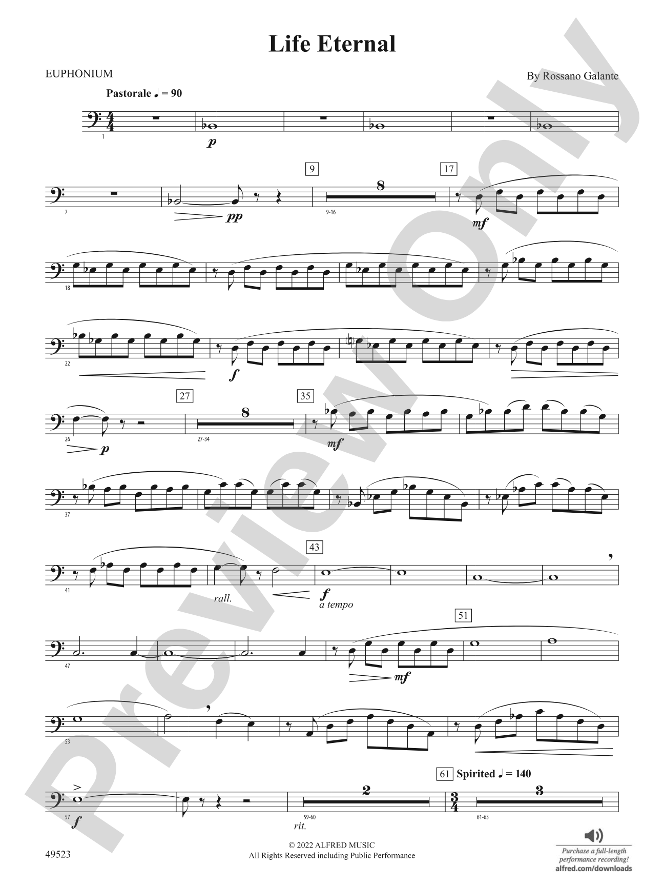 Life Eternal: Baritone B.C.