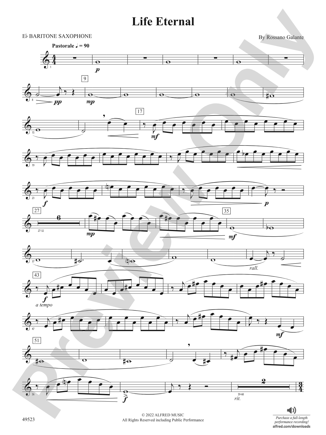 Life Eternal: E-flat Baritone Saxophone