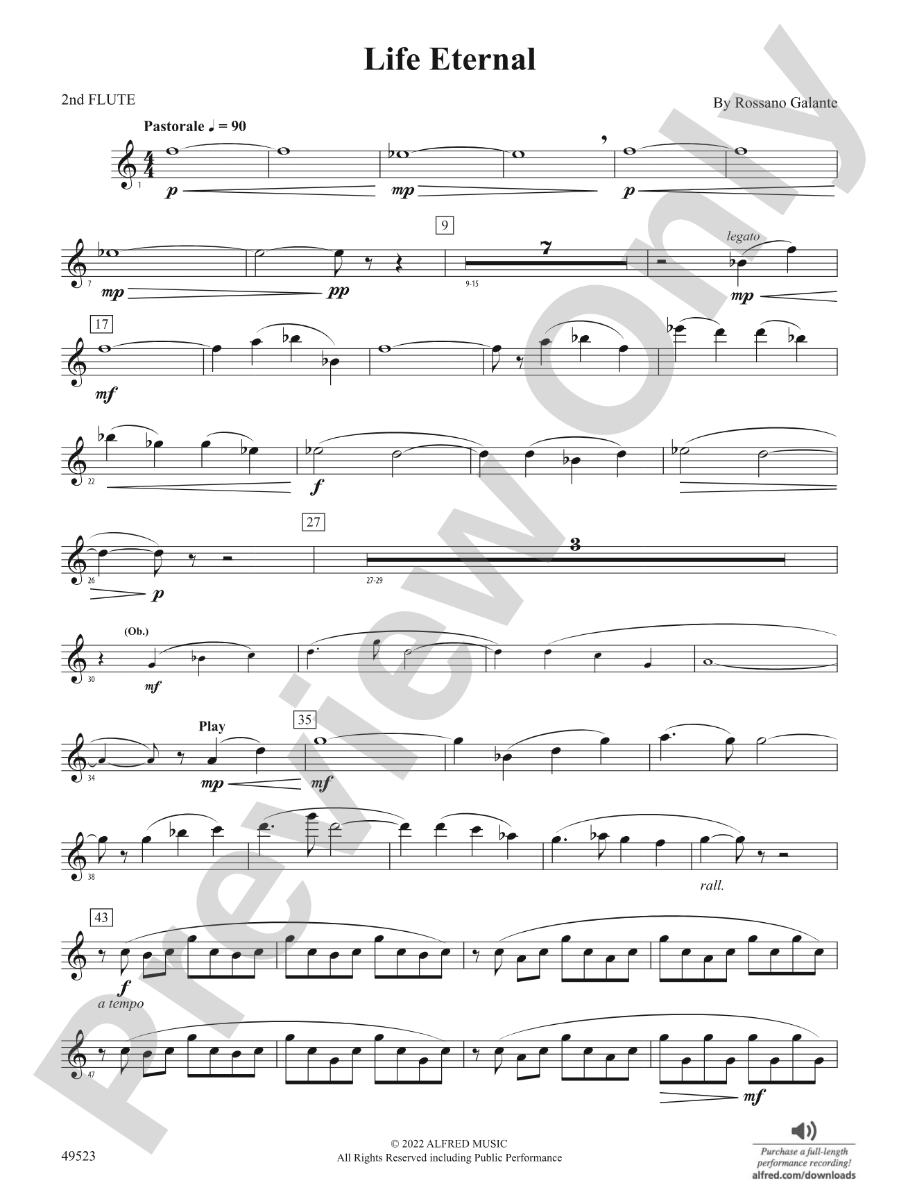 Life Eternal: 2nd Flute