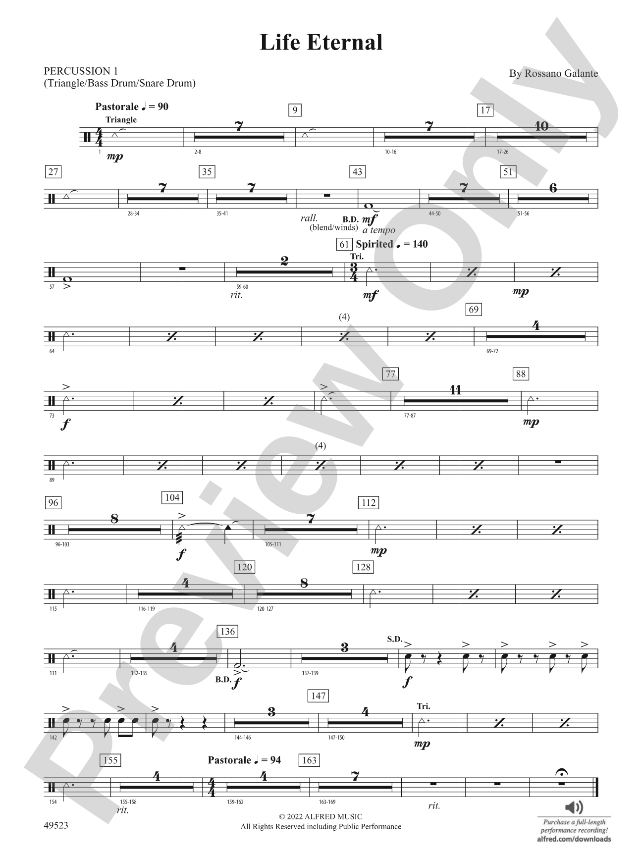 Life Eternal: 1st Percussion