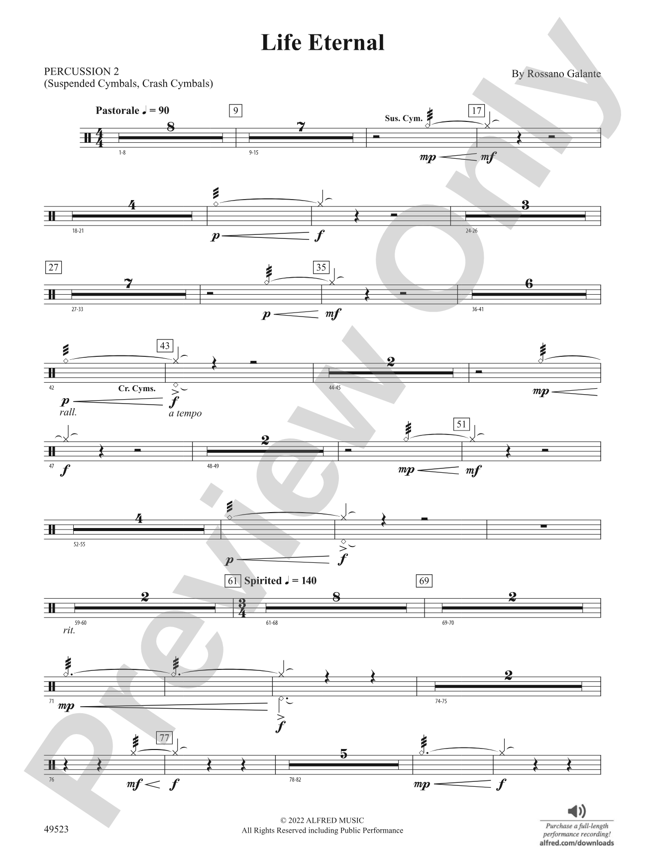 Life Eternal: 2nd Percussion