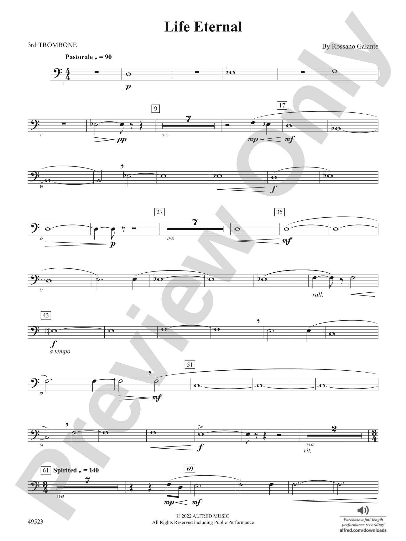 Life Eternal: 3rd Trombone