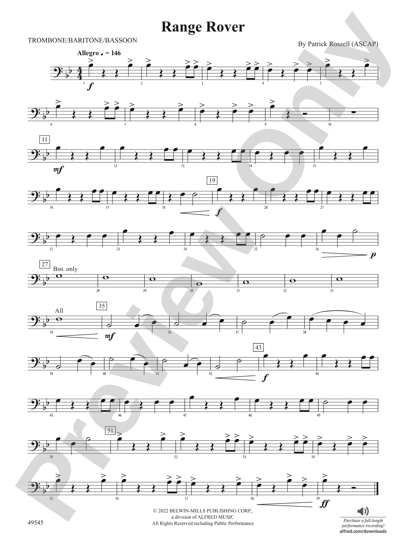Range Rover: 1st Trombone