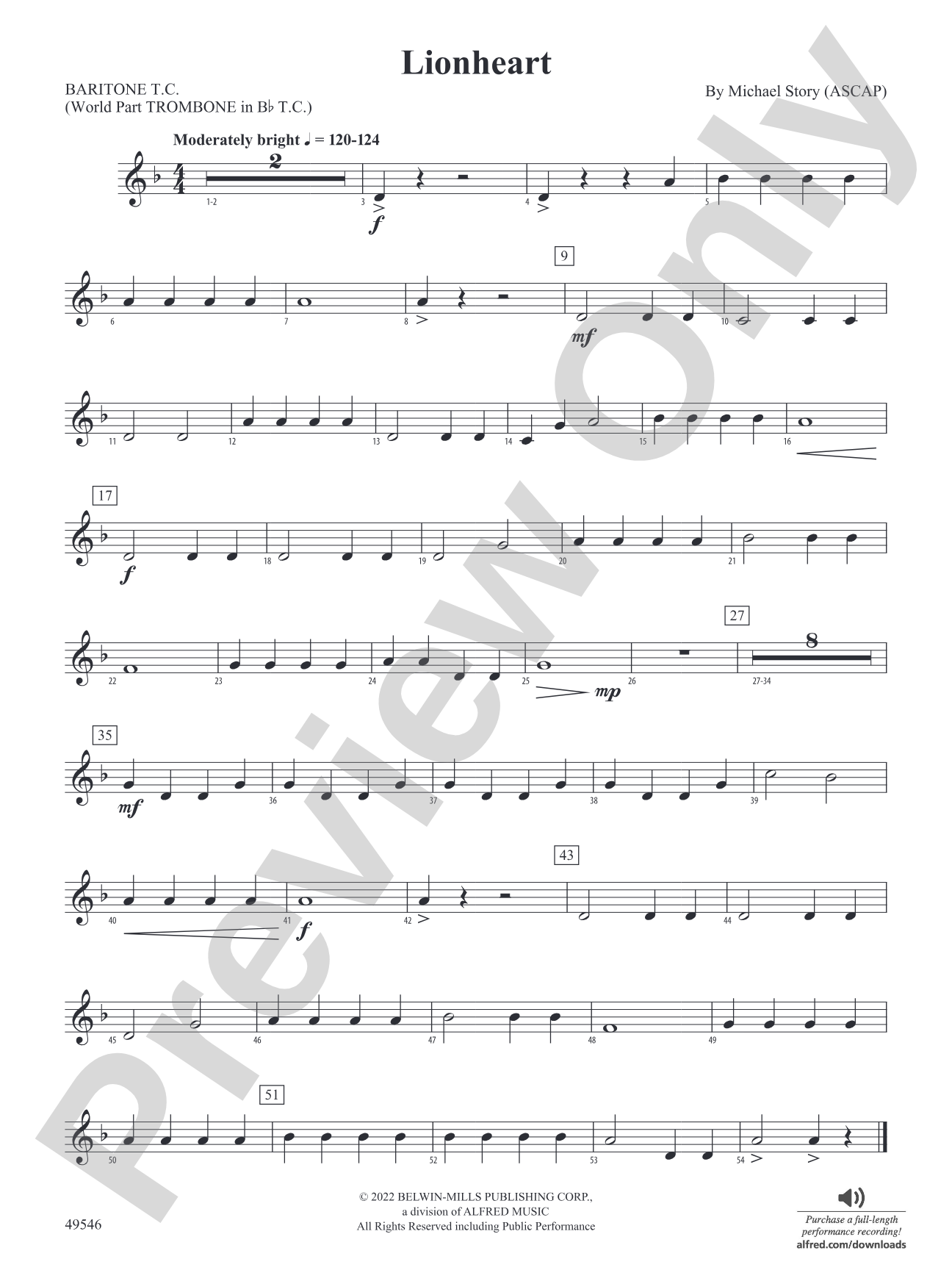 Lionheart: Baritone T.C.