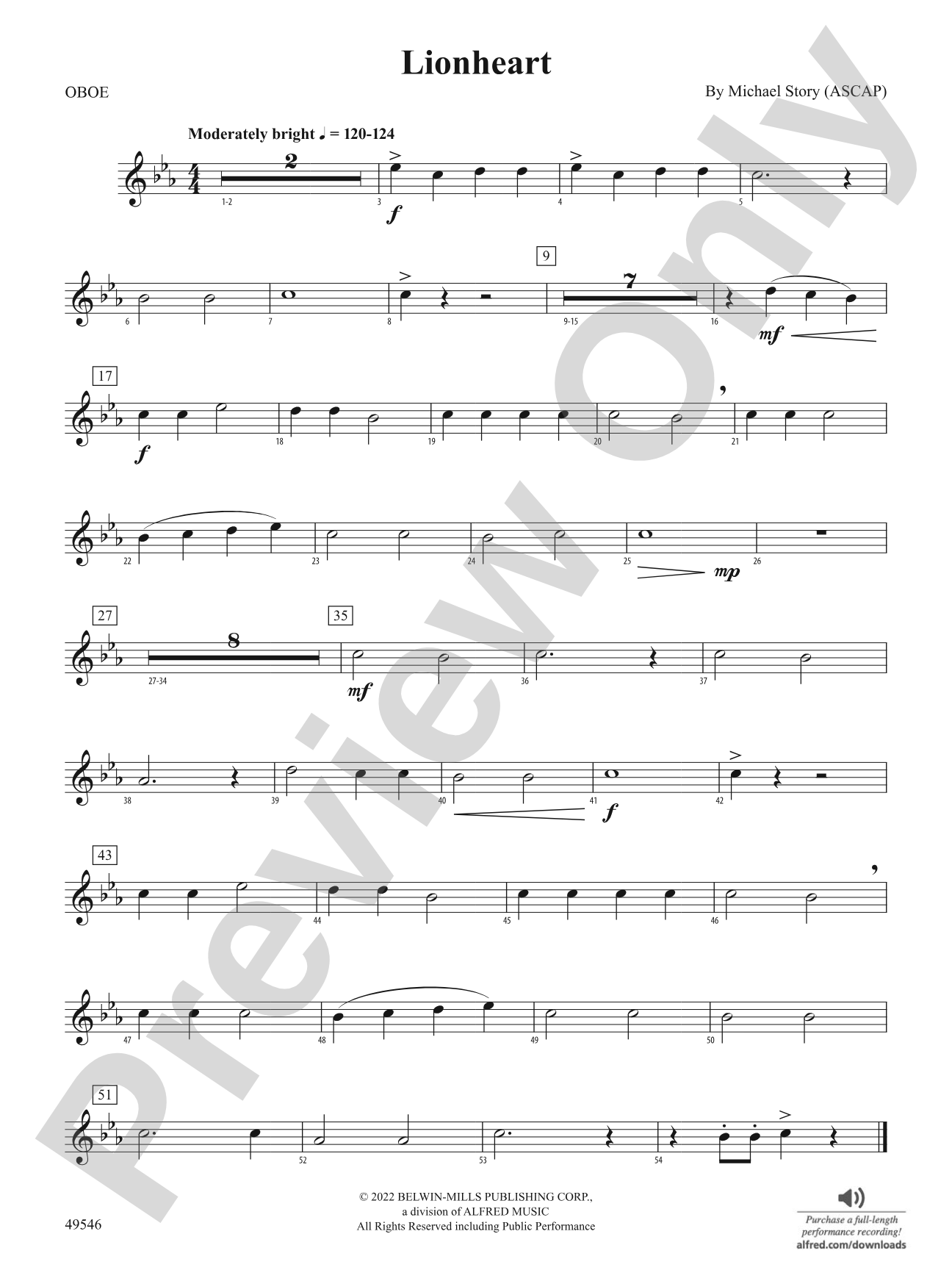 Lionheart: Oboe