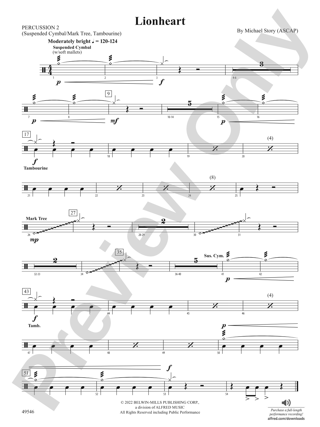 Lionheart: 2nd Percussion