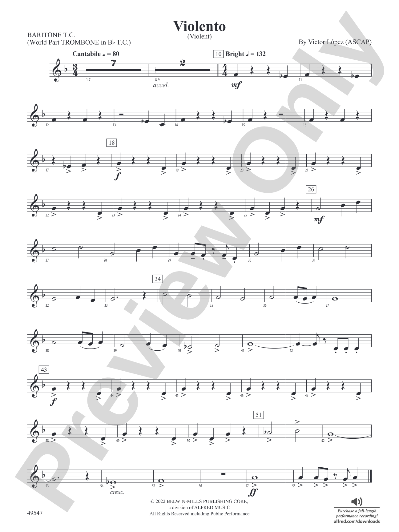 Violento: Baritone T.C.